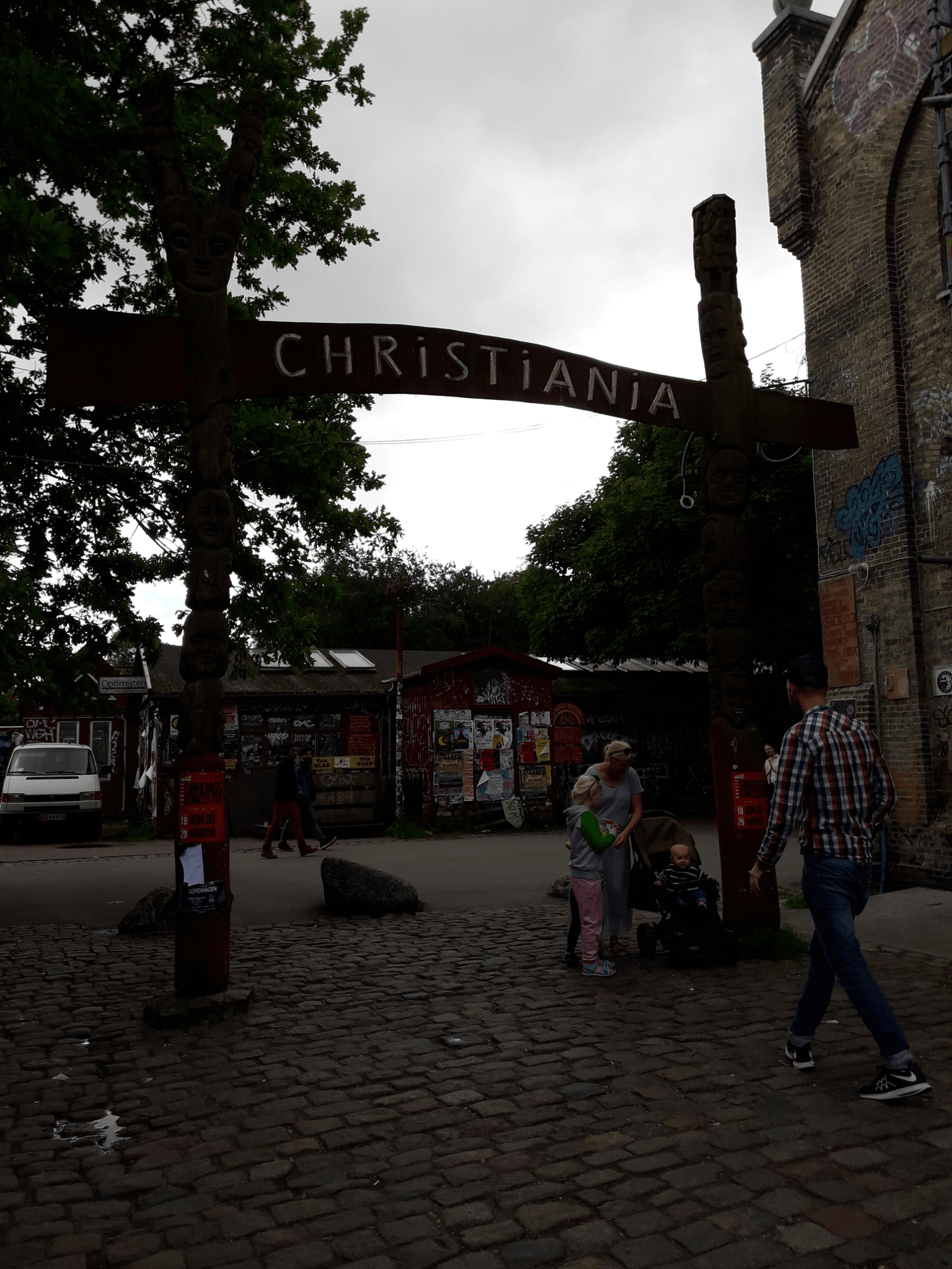 Ciudad Libre de Christiania, Entrada