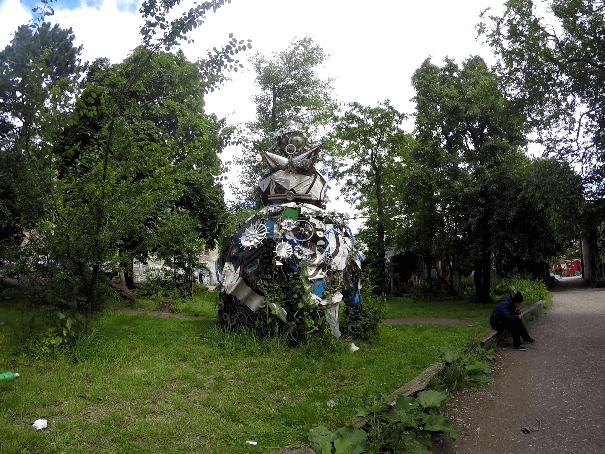 Ciudad Libre de Christiania - estatua