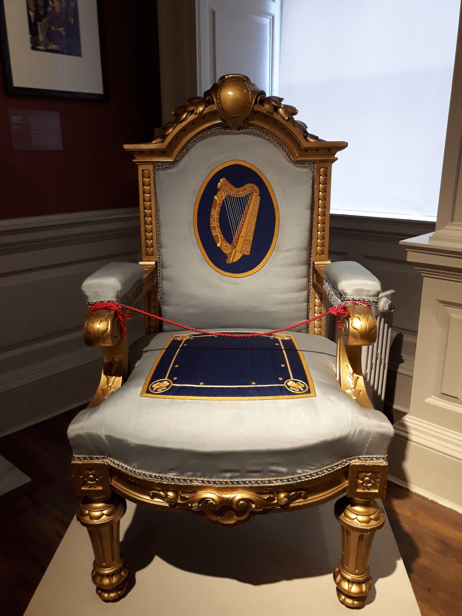 Silla en el castillo de Dublin