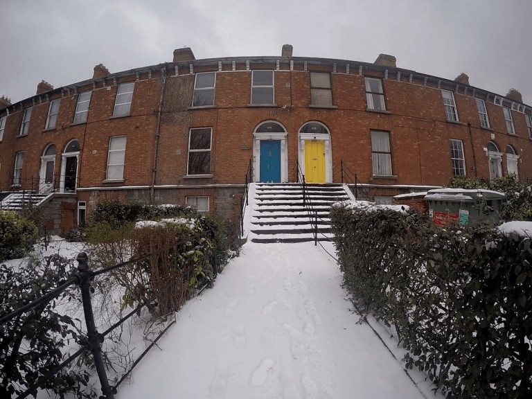 Nieve en Dublin