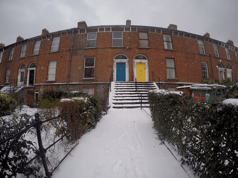 Nieve en Dublin
