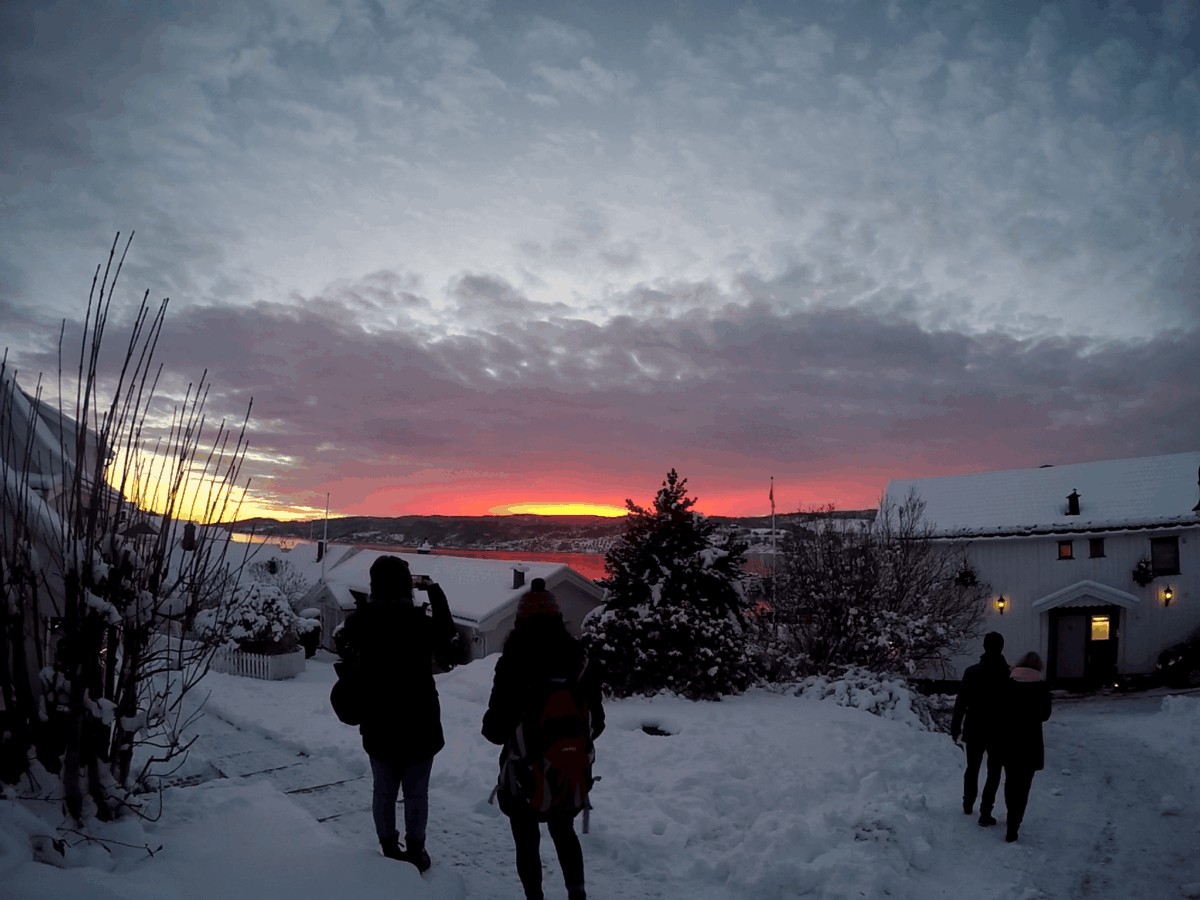 Drøbak es famoso por sus atardeceres