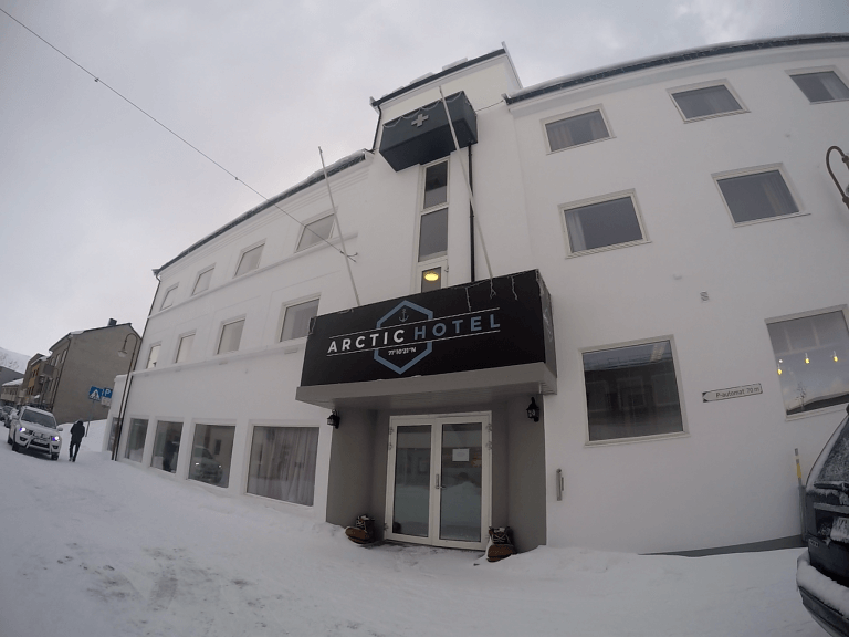 Hotel en el que nos hospedamos en Honningsvåg