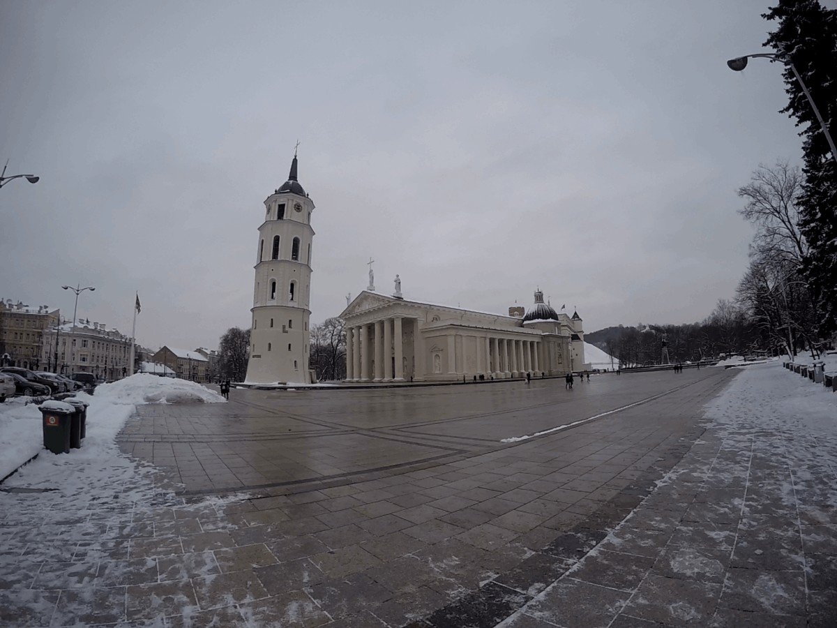Plaza de Katedros, Vilna - Viaje a Lituania