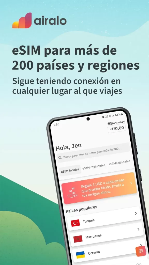 eSIM para viajes Airalo