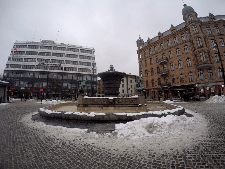 Fuente en el centro de Gotemburgo