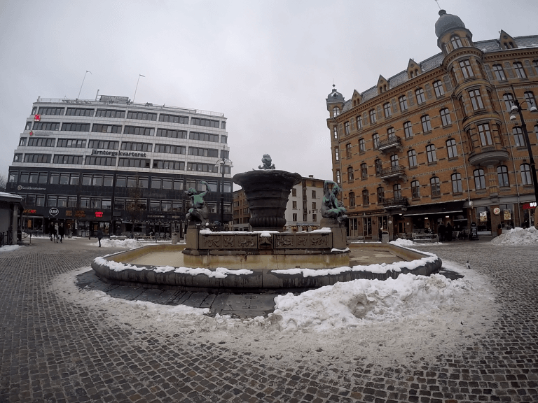 Fuente en el centro de Gotemburgo