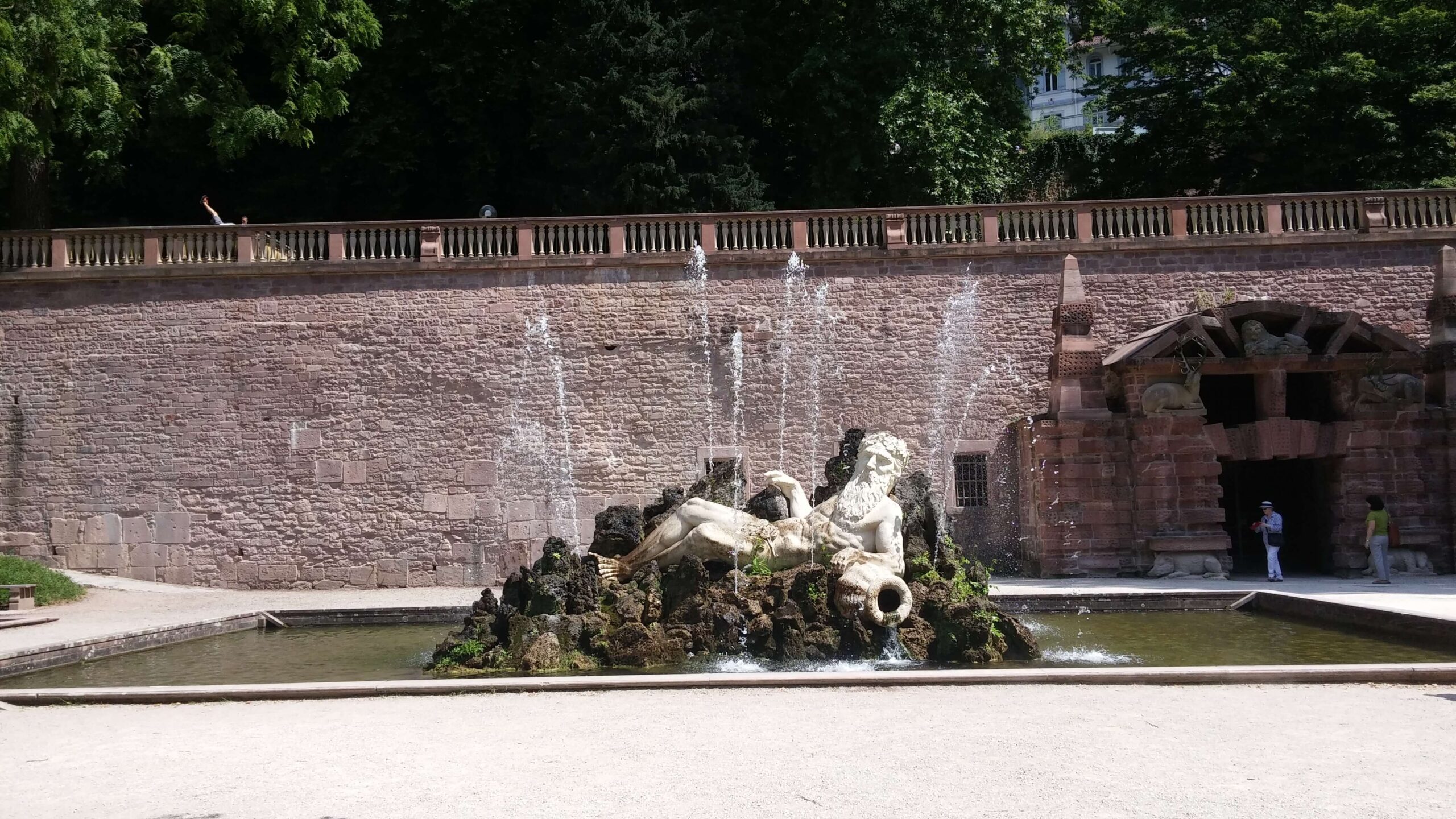 Fuente en el Castillo de Heidelberg