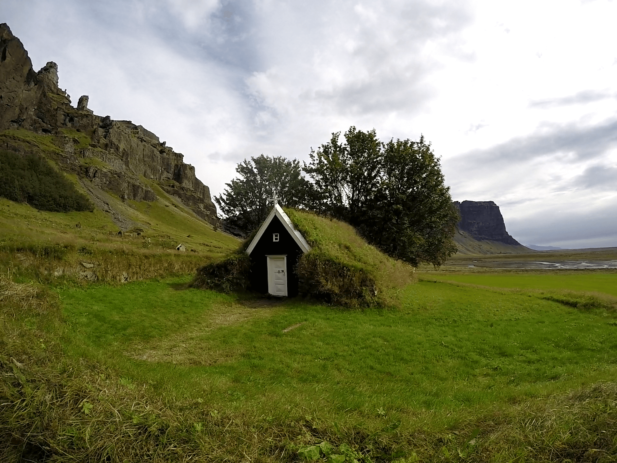 Núpsstaður: Casas construidas con turba del siglo XVII - Islandia
