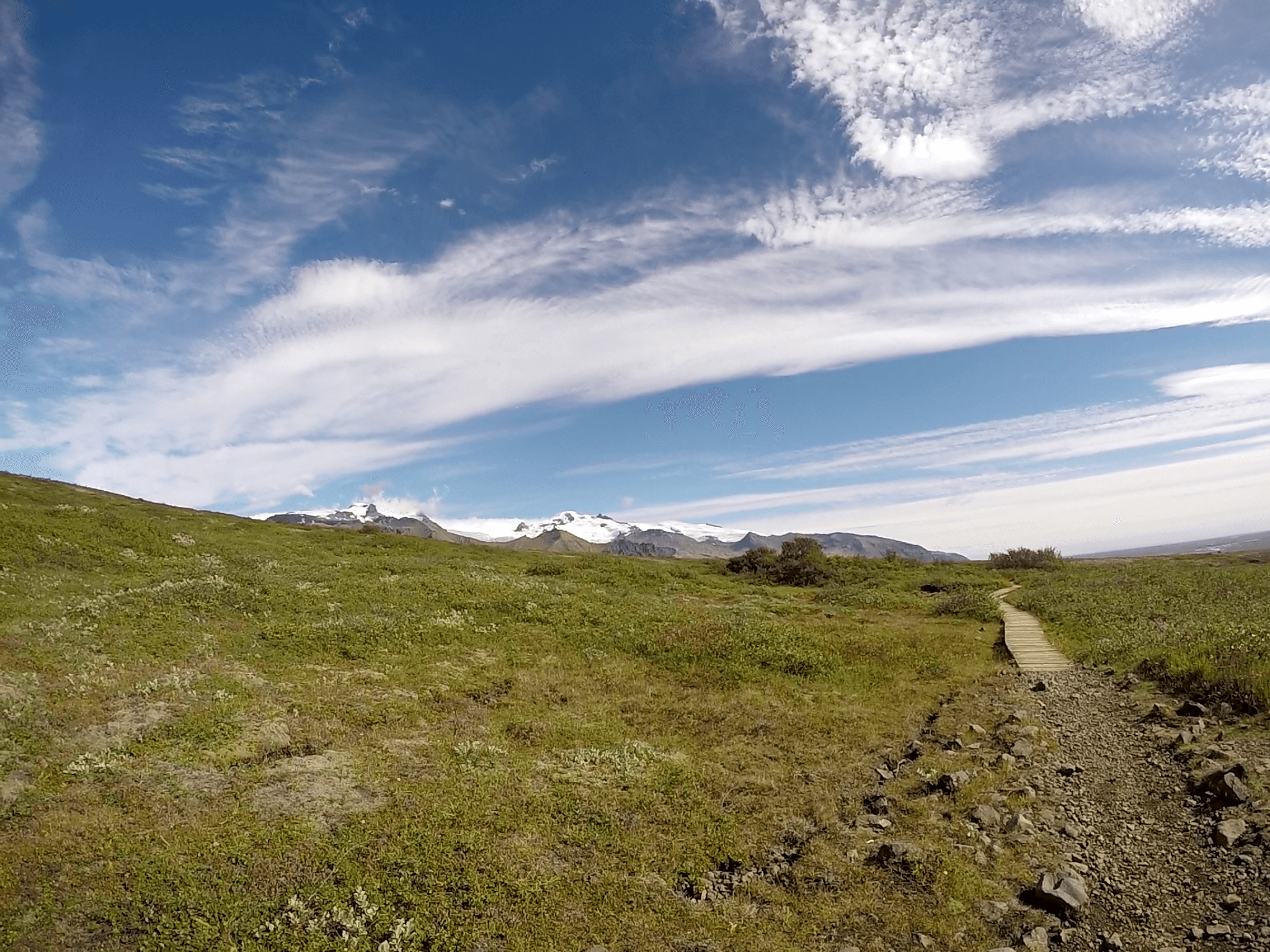 Caminata por Skaftafell rumbo a Svartifoss