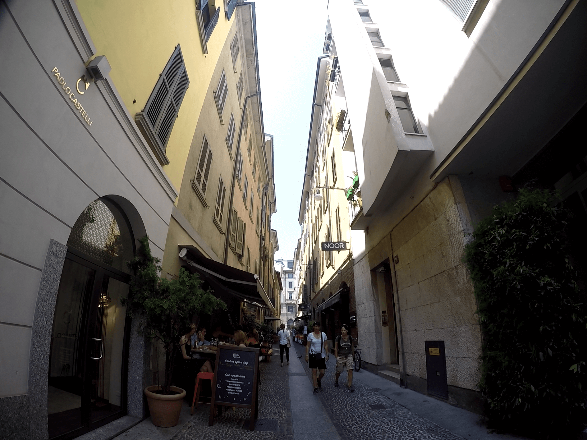 Barrio de Brera en Milán italia