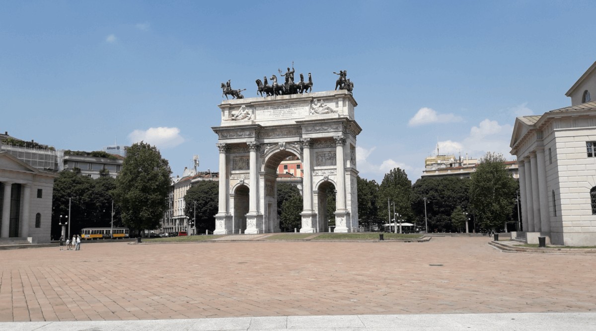 Parque Sempione en Milán italia