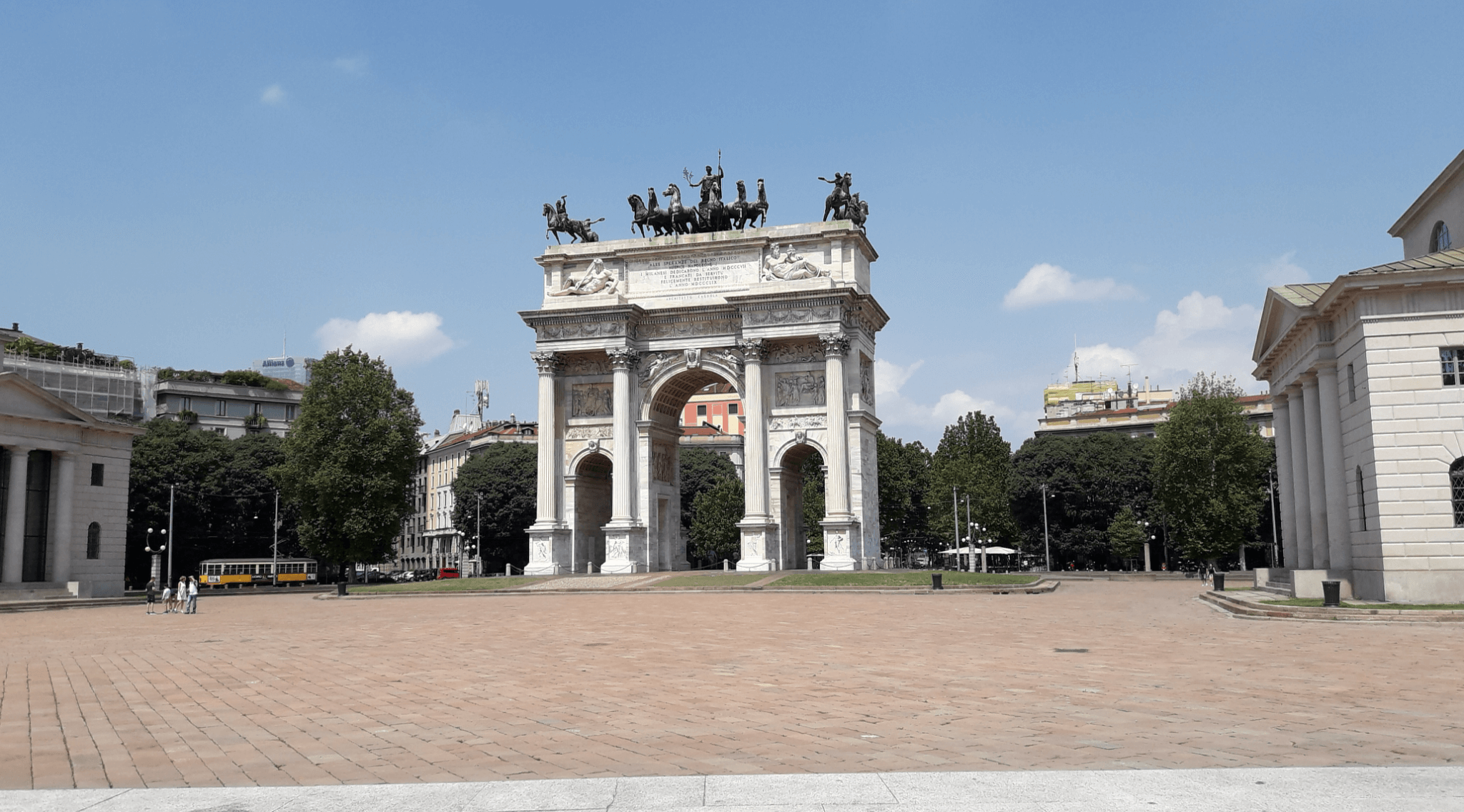 Parque Sempione en Milán italia