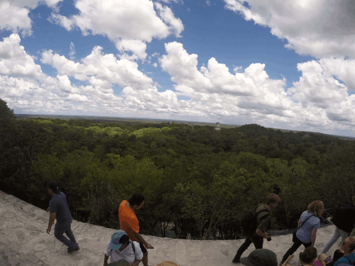 Qué ver en Guatemala en 15 días - Vistas desde la cima de una ruina maya en Guatemala