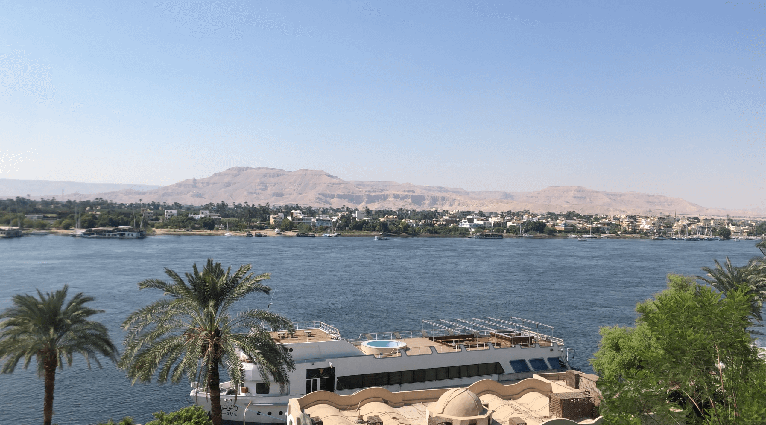 Río Nilo en Luxor