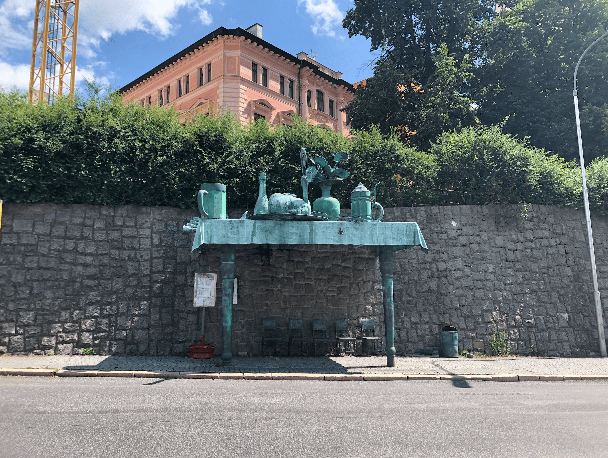 Parada de autobús 'Fiesta de los Gigantes' en Liberec