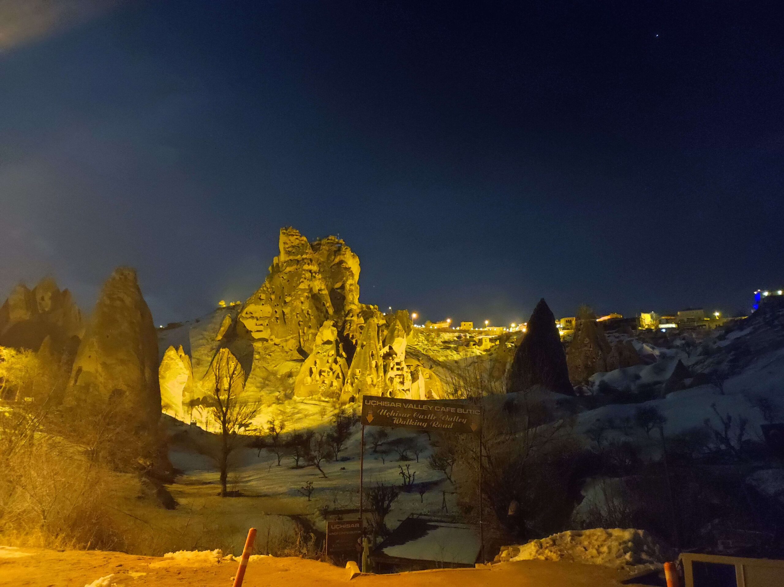 De noche en la Capadocia