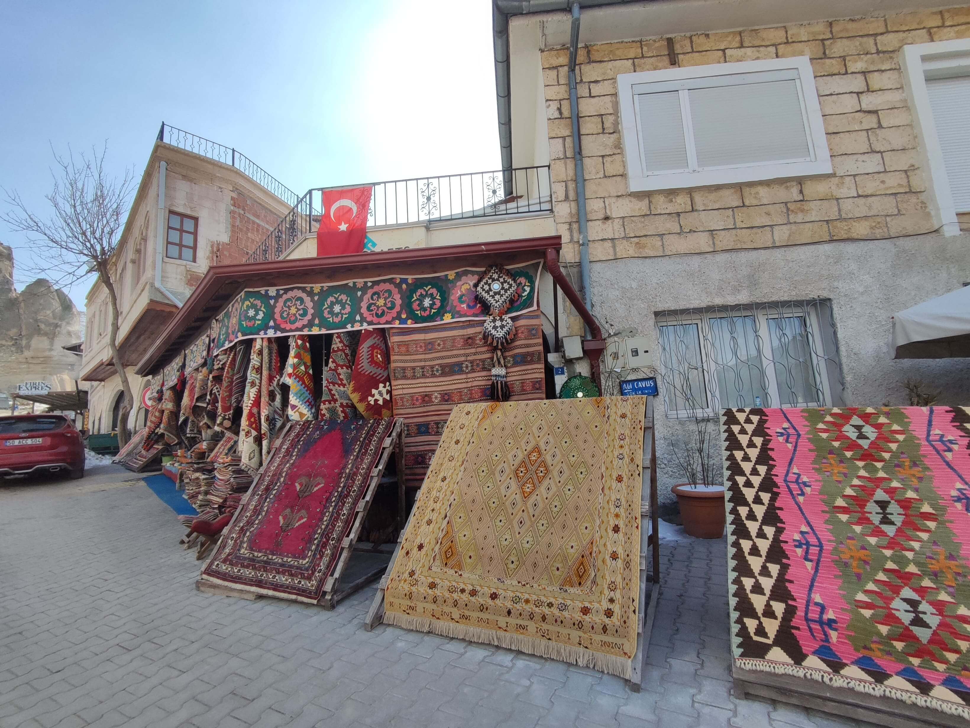 Mercadería en Kapadokya en Turquia