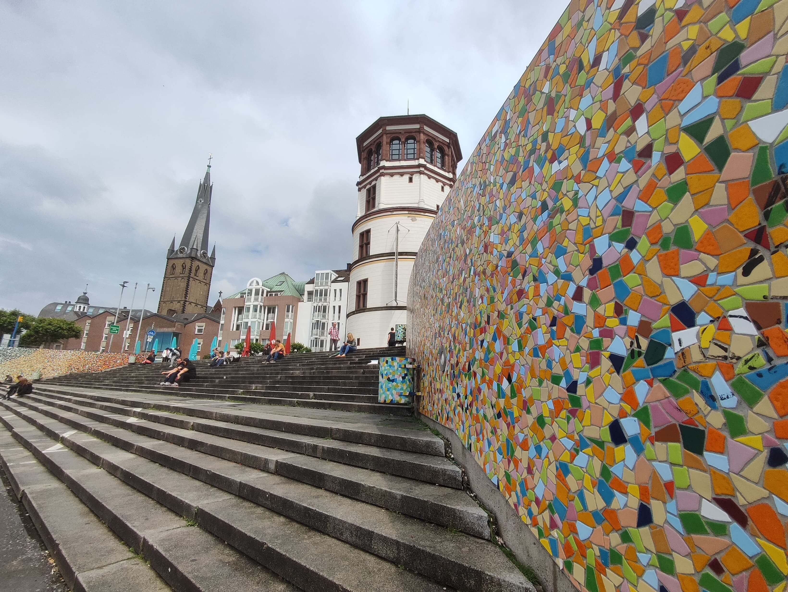 Plaza del Castillo en Dusseldorf Alemania