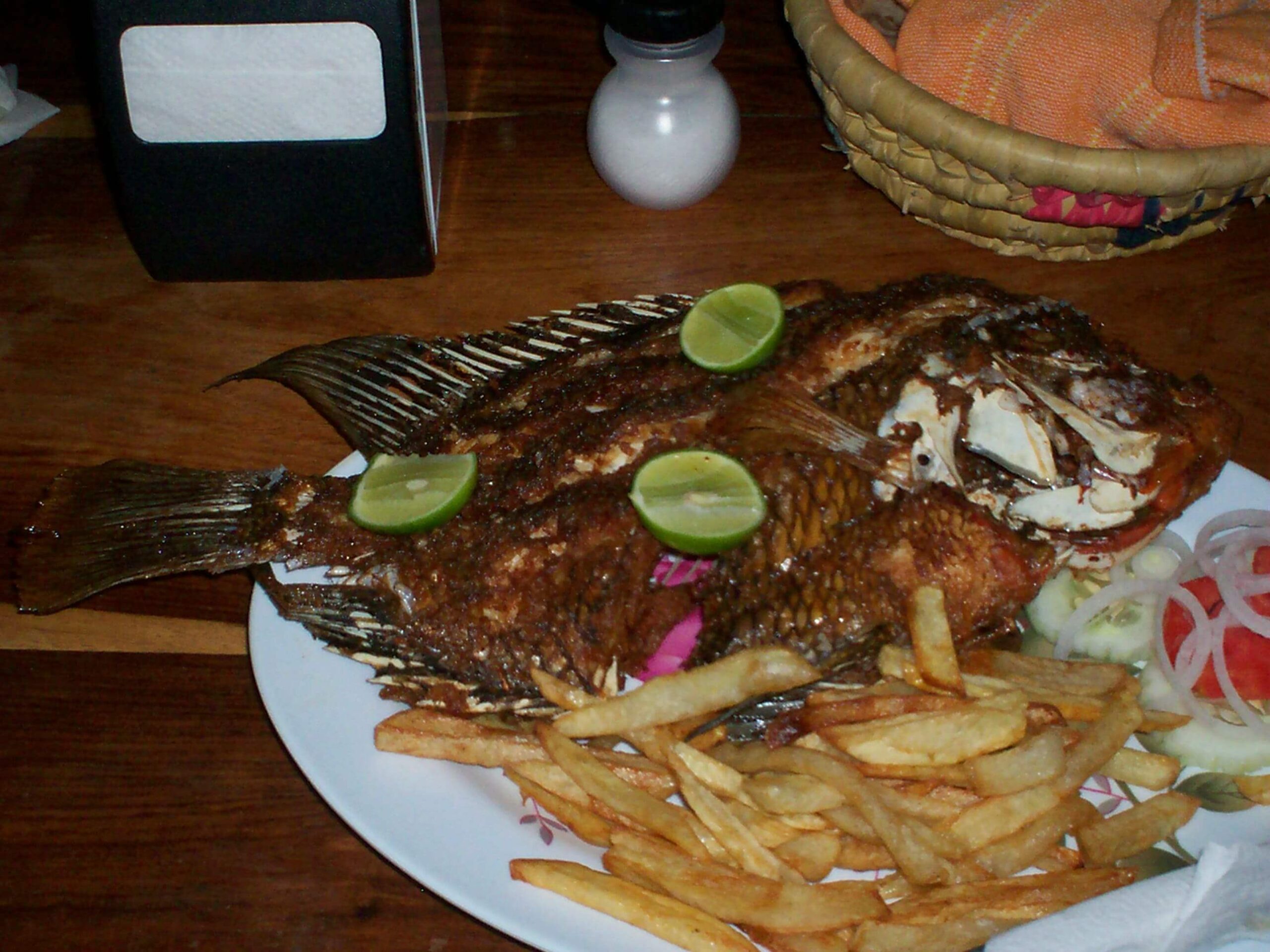 Comida en Livingston Guatemala