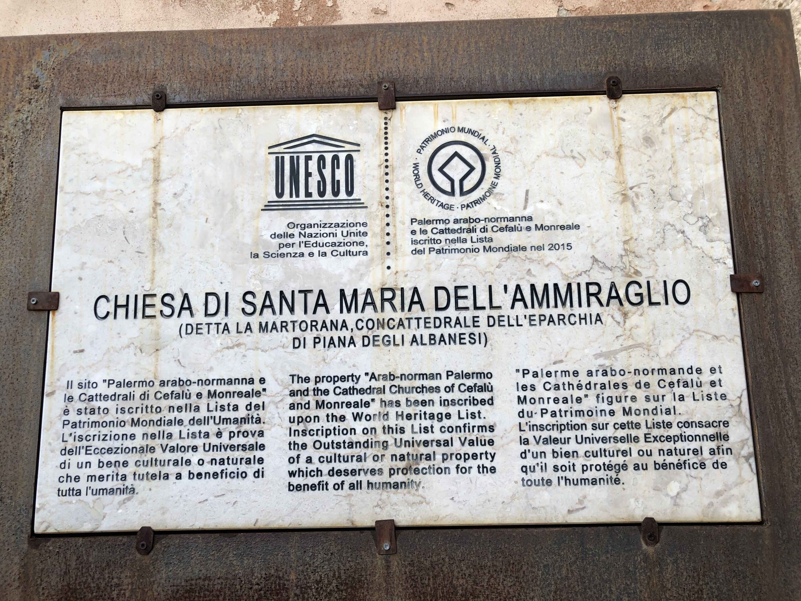 Iglesia de Santa Maria dell'Ammiraglio, Palermo UNESCO