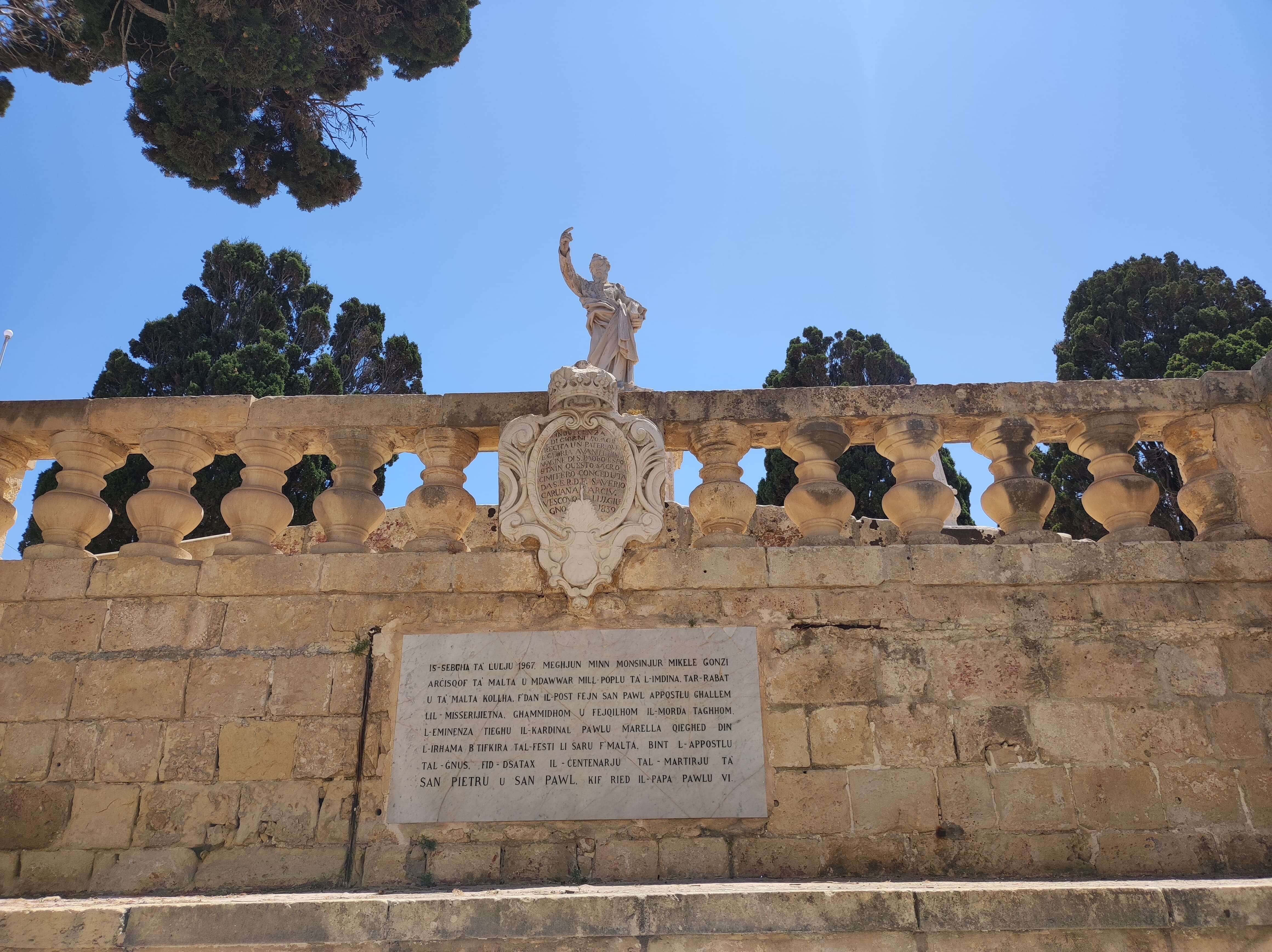 Estatua de San Pablo en Malta