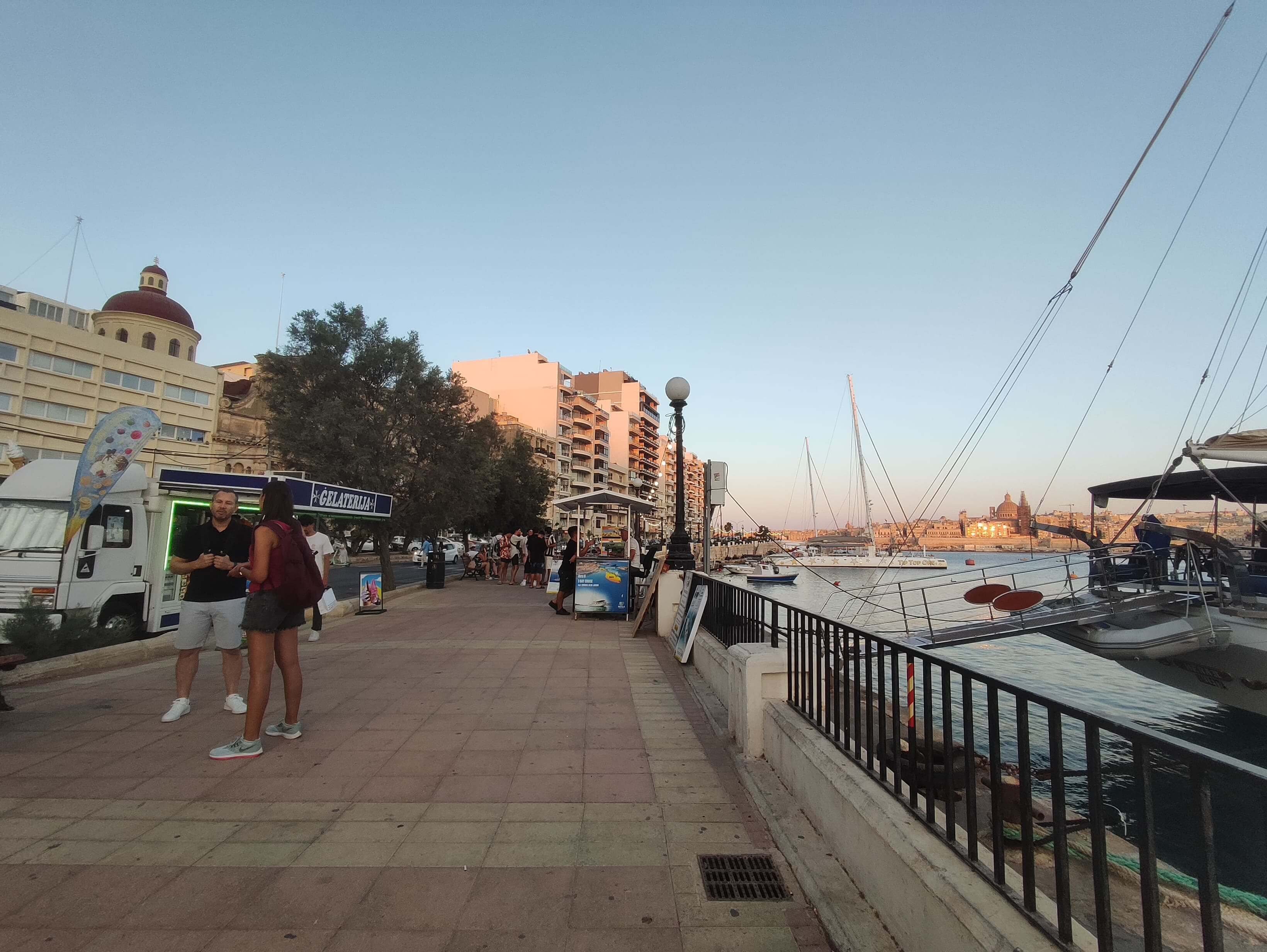 Paseo Marítimo de Sliema en Malta
