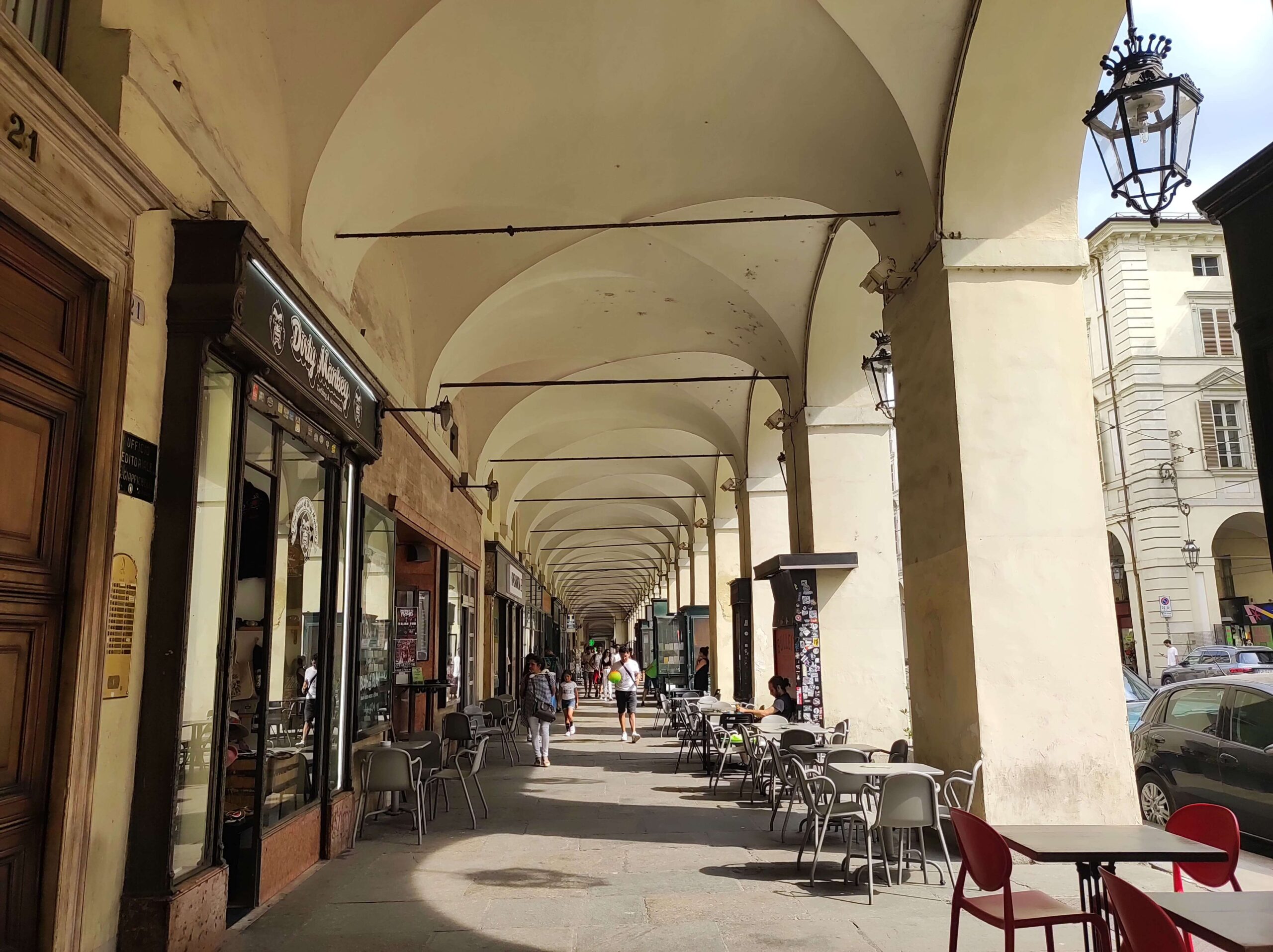 Vía Roma en Turín Italia
