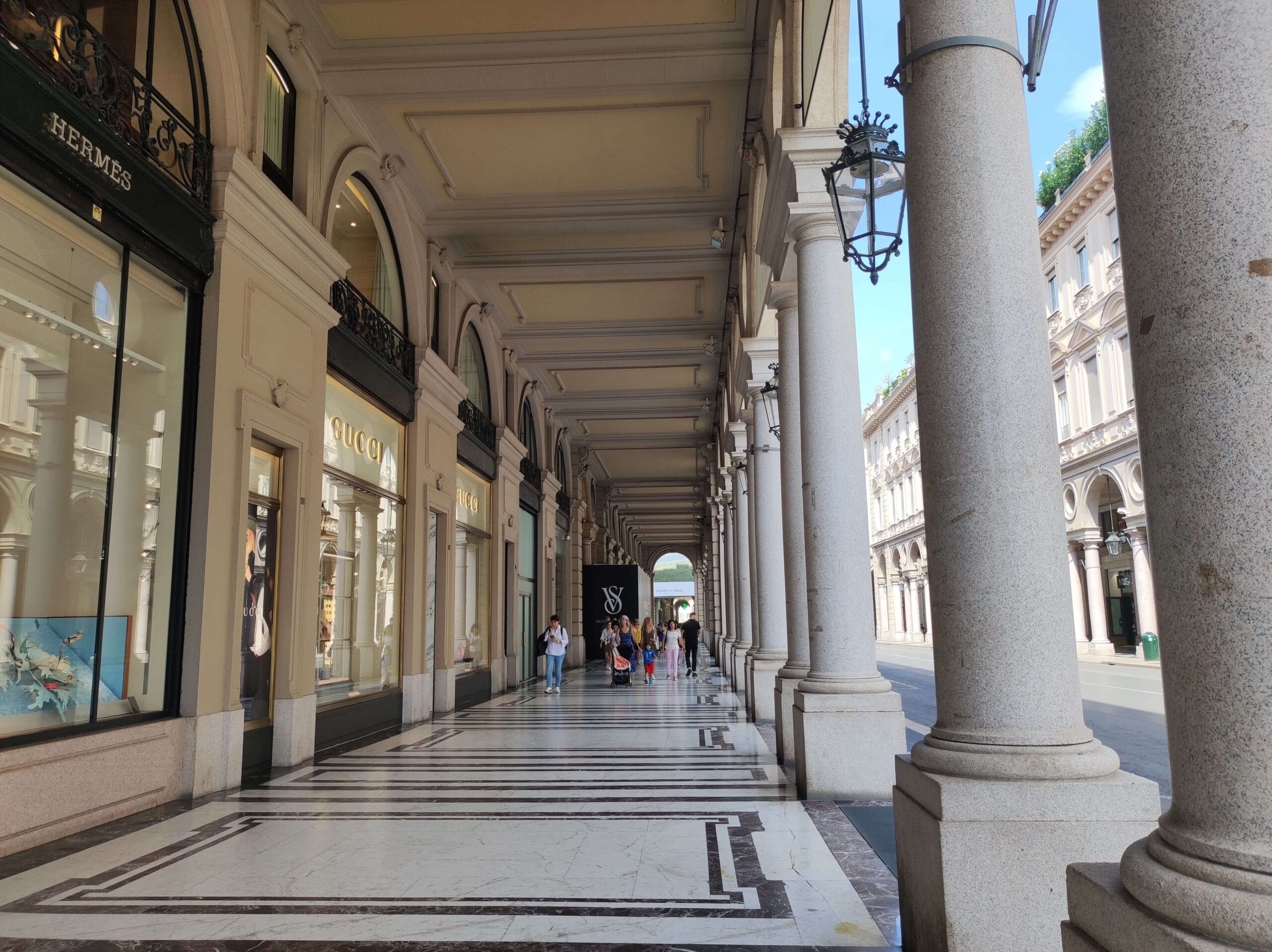 Vía Roma en Turín Italia