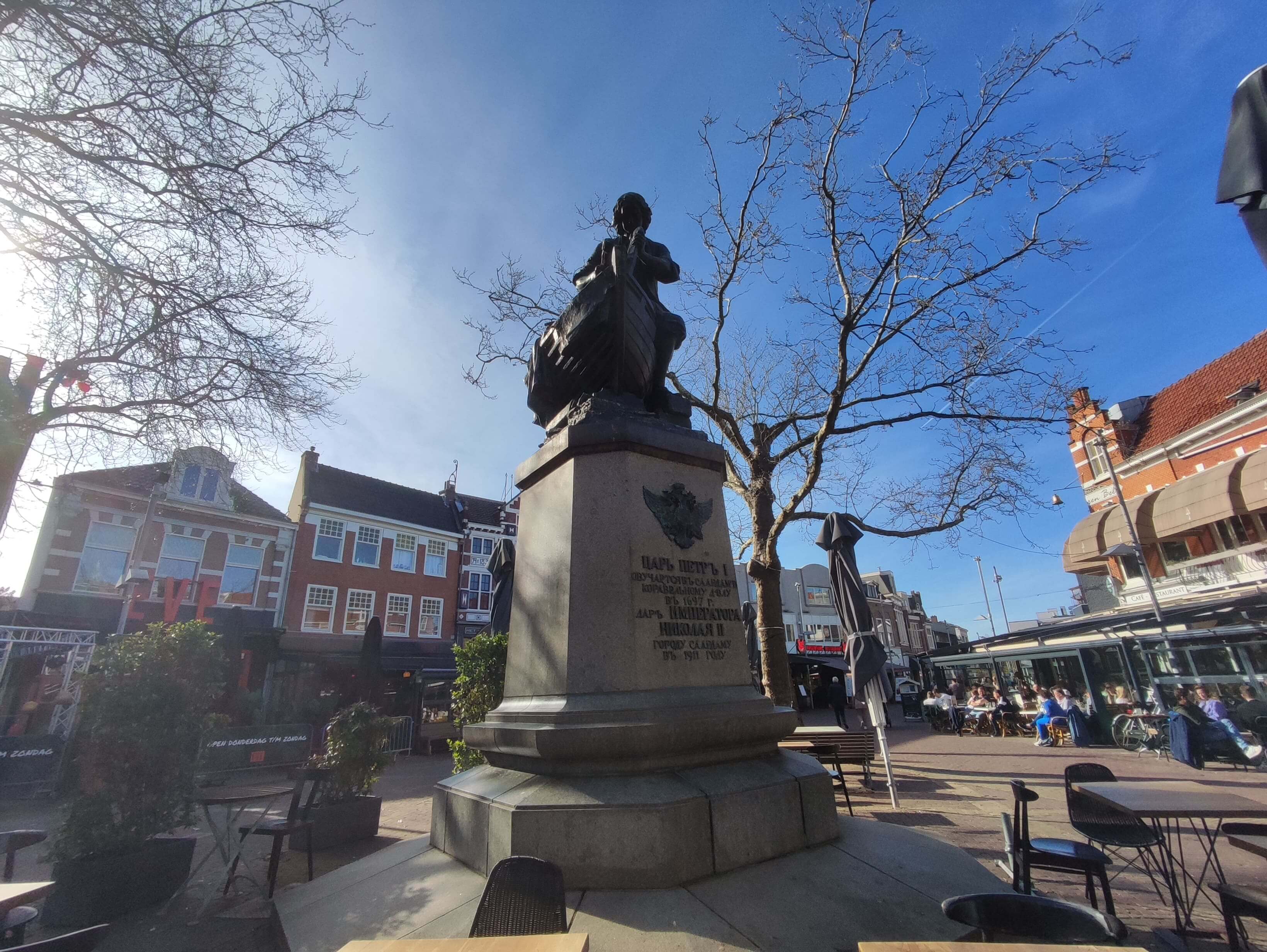 Estatua del zar Pedro I de Rusia en Zaandam (Holanda)