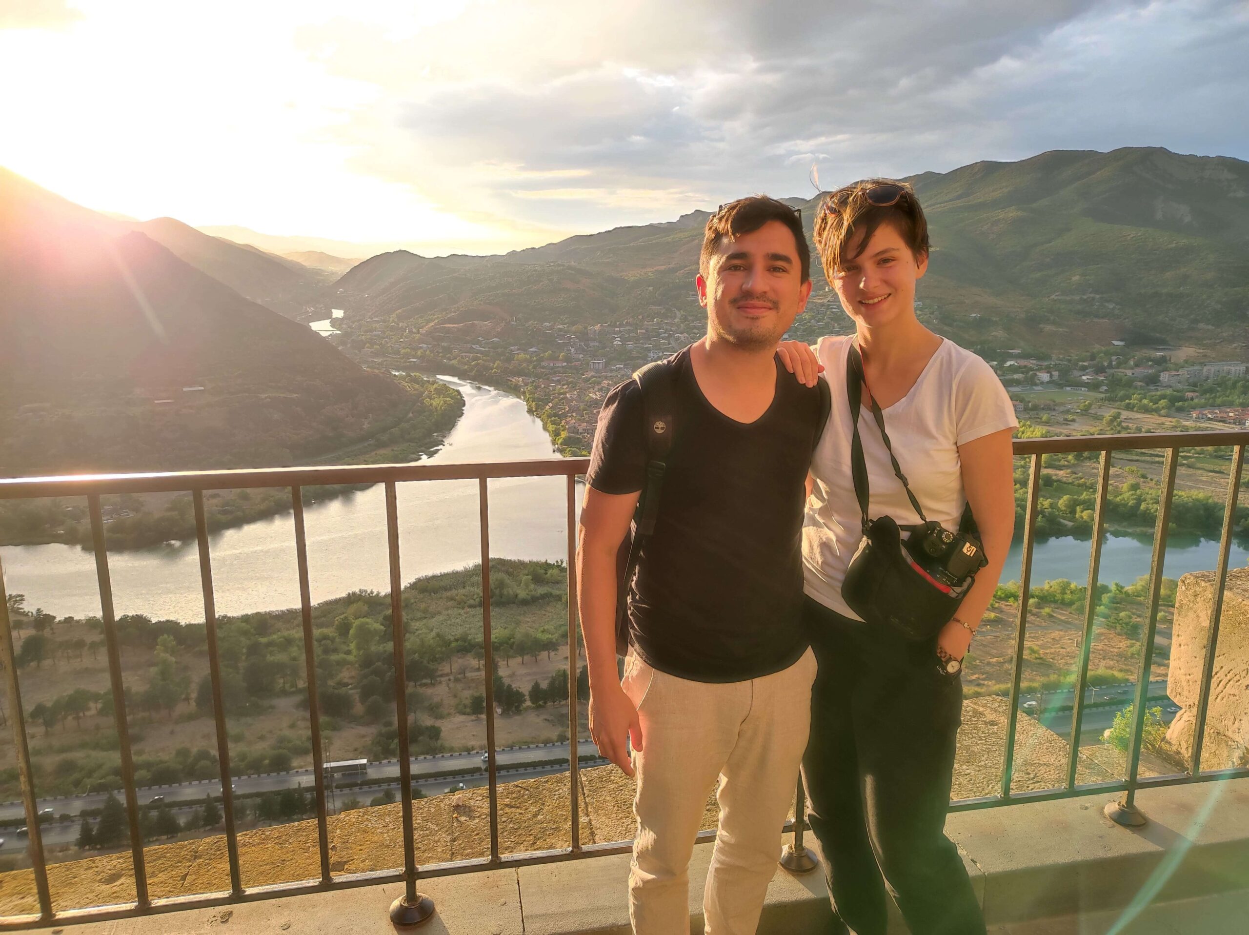Ver el Atardecer desde el Monasterio Jvari en Mtskheta