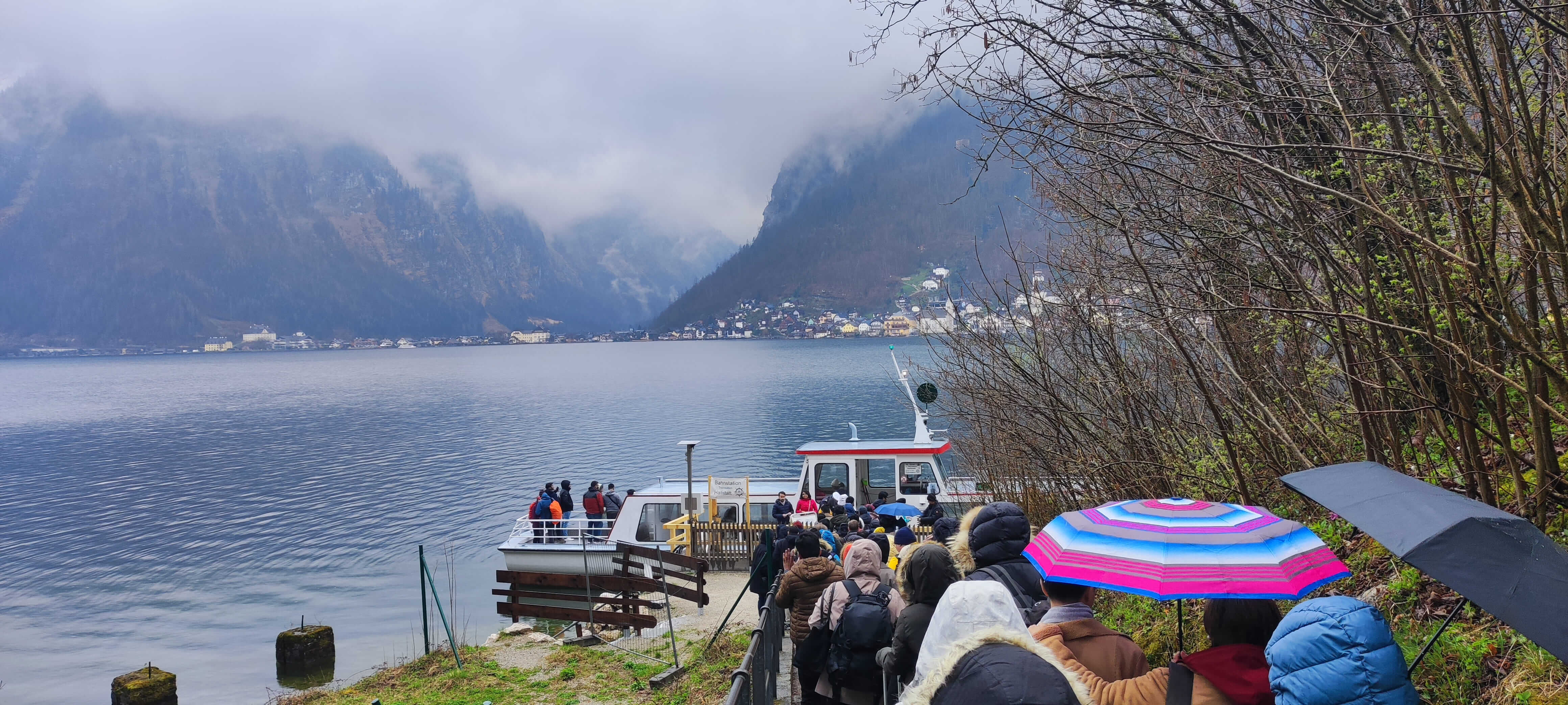 Lago Hallstatt en Austria
