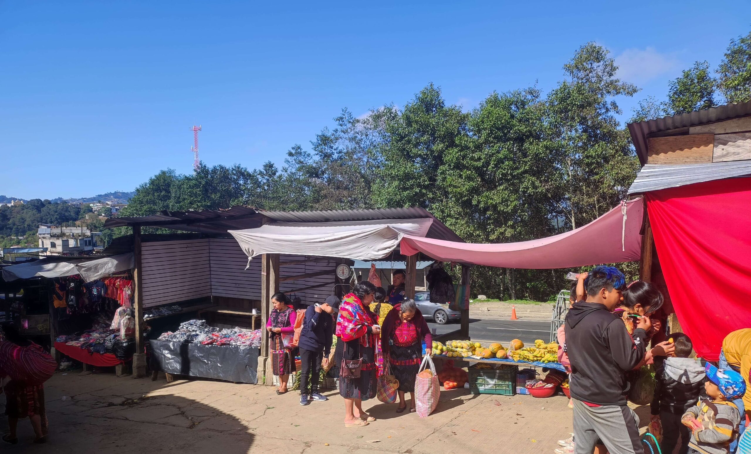 Mercado de Chupol en Guatemala