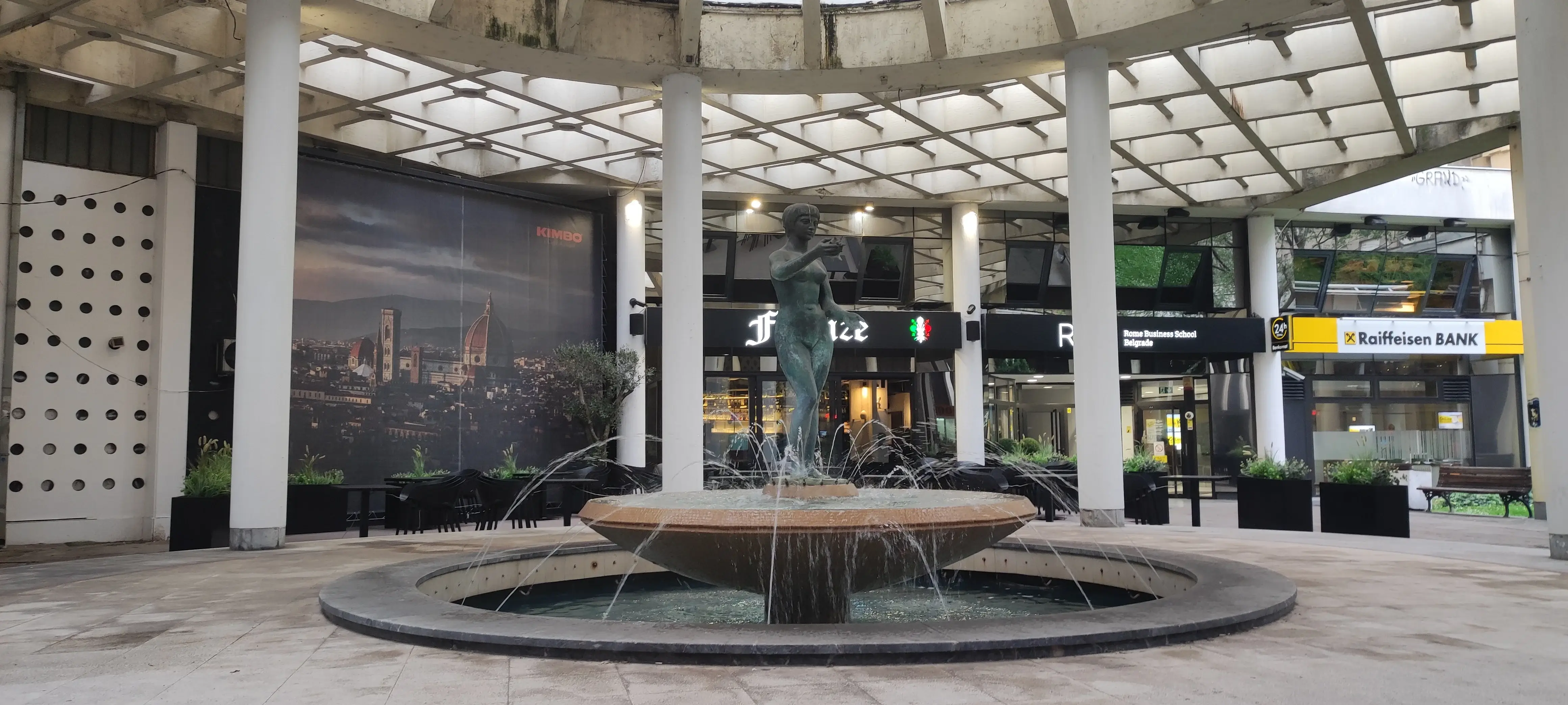 Fuente en la ciudad de Belgrado