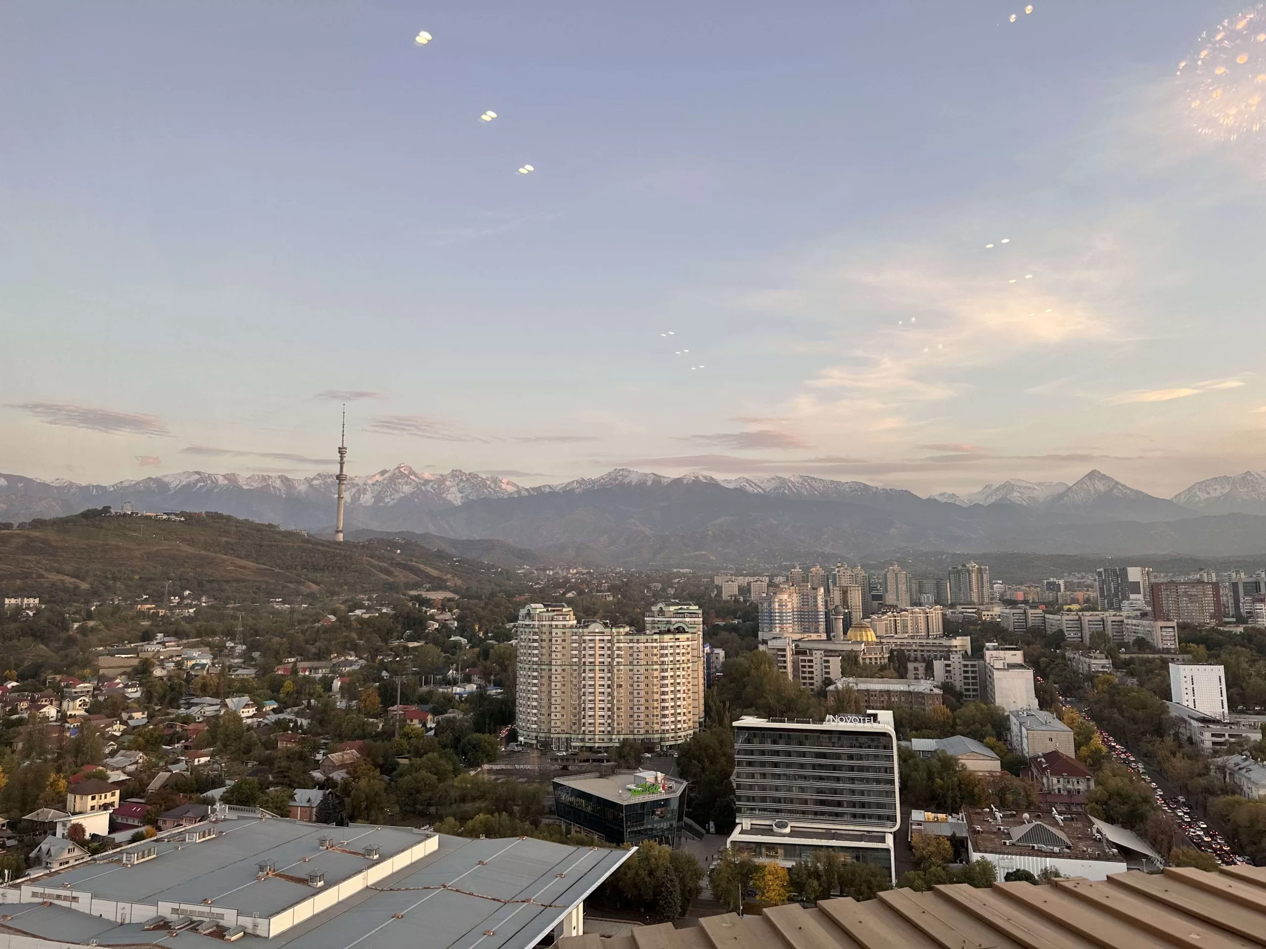 Vistas panorámicas desde el hotel Kazajistán