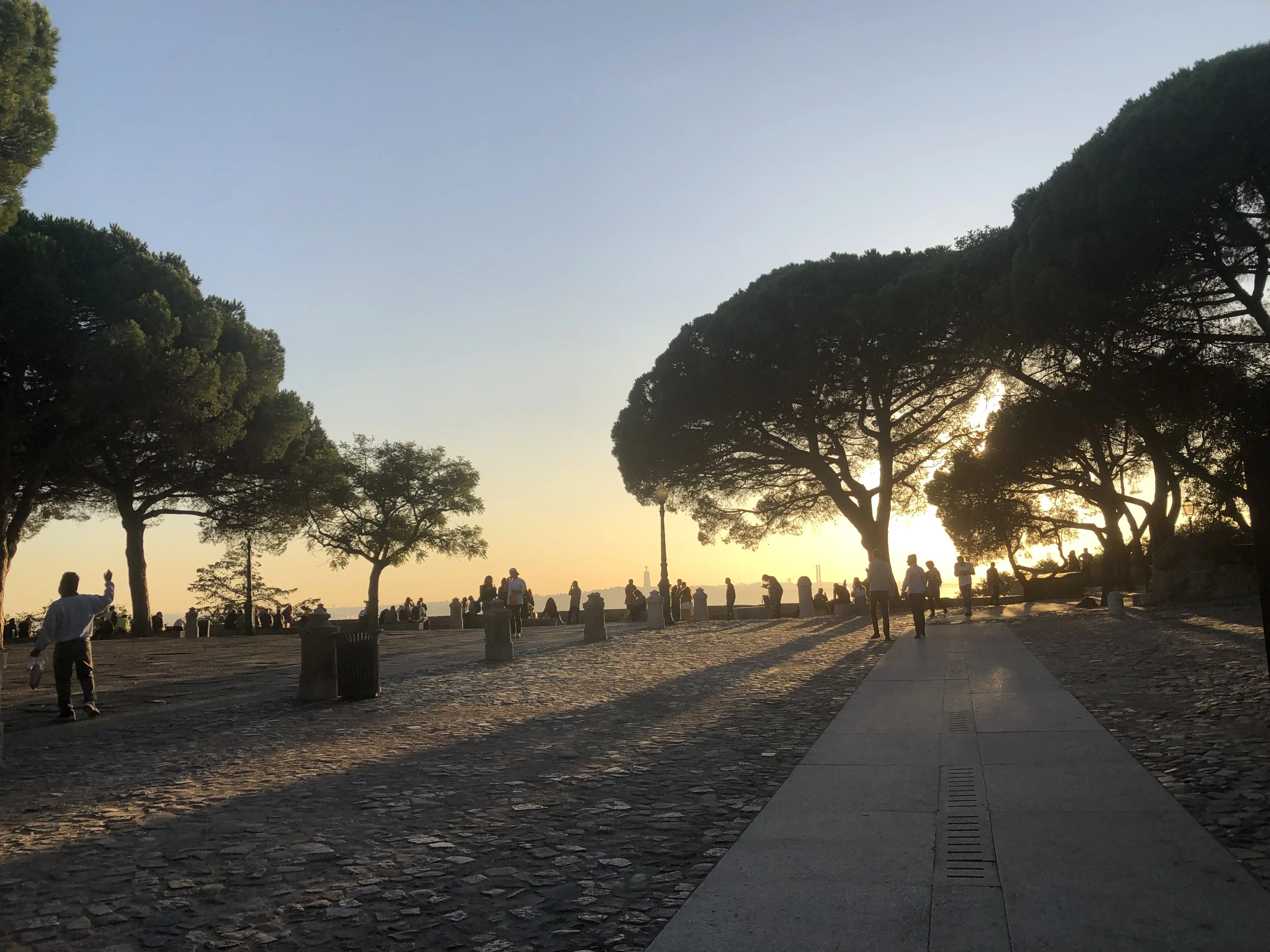 Atardecer en el castillo de lisboa