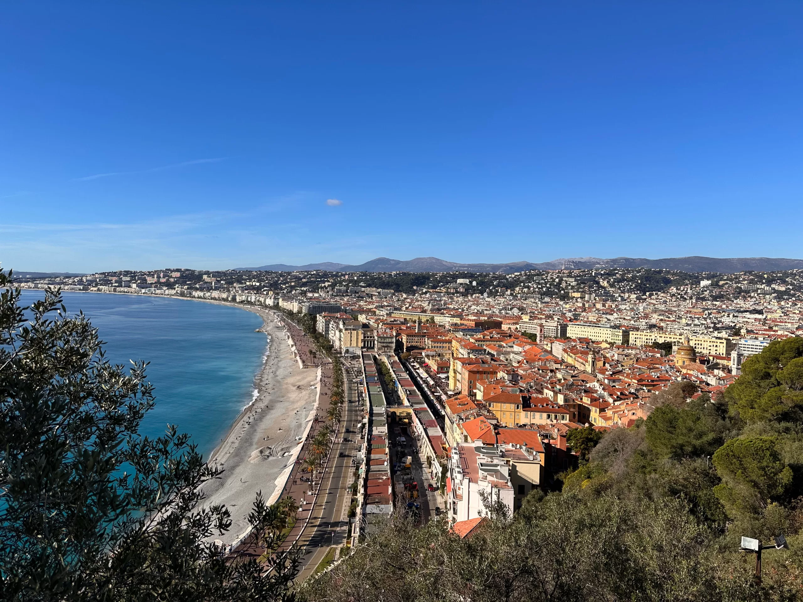 Vistas a la ciudad de Niza - Qué ver en Francia en 20 días