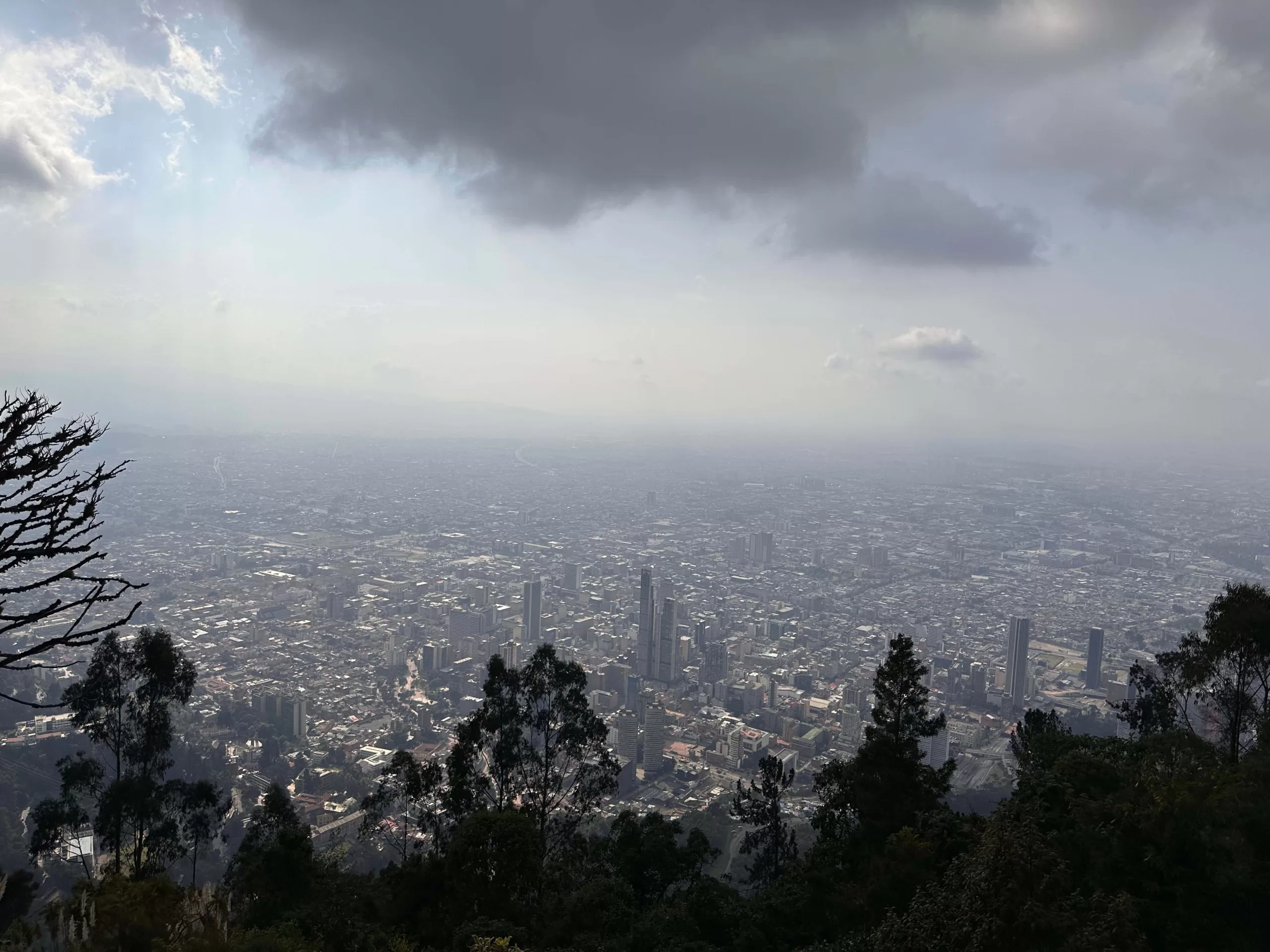 Vistas panorámicas a la ciudad de Bogotá