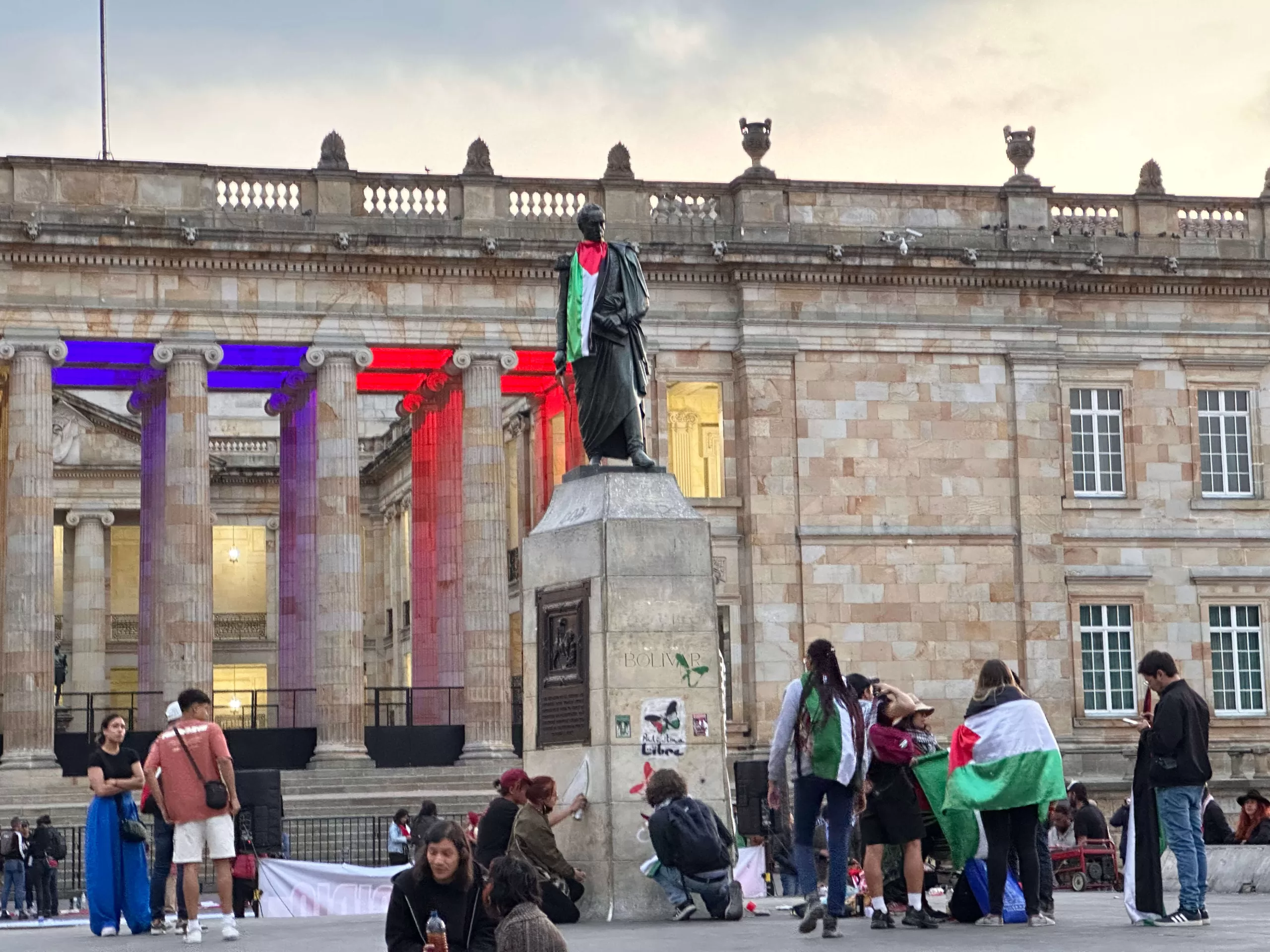 Estatua de Simón Bolívar en Bogotá
