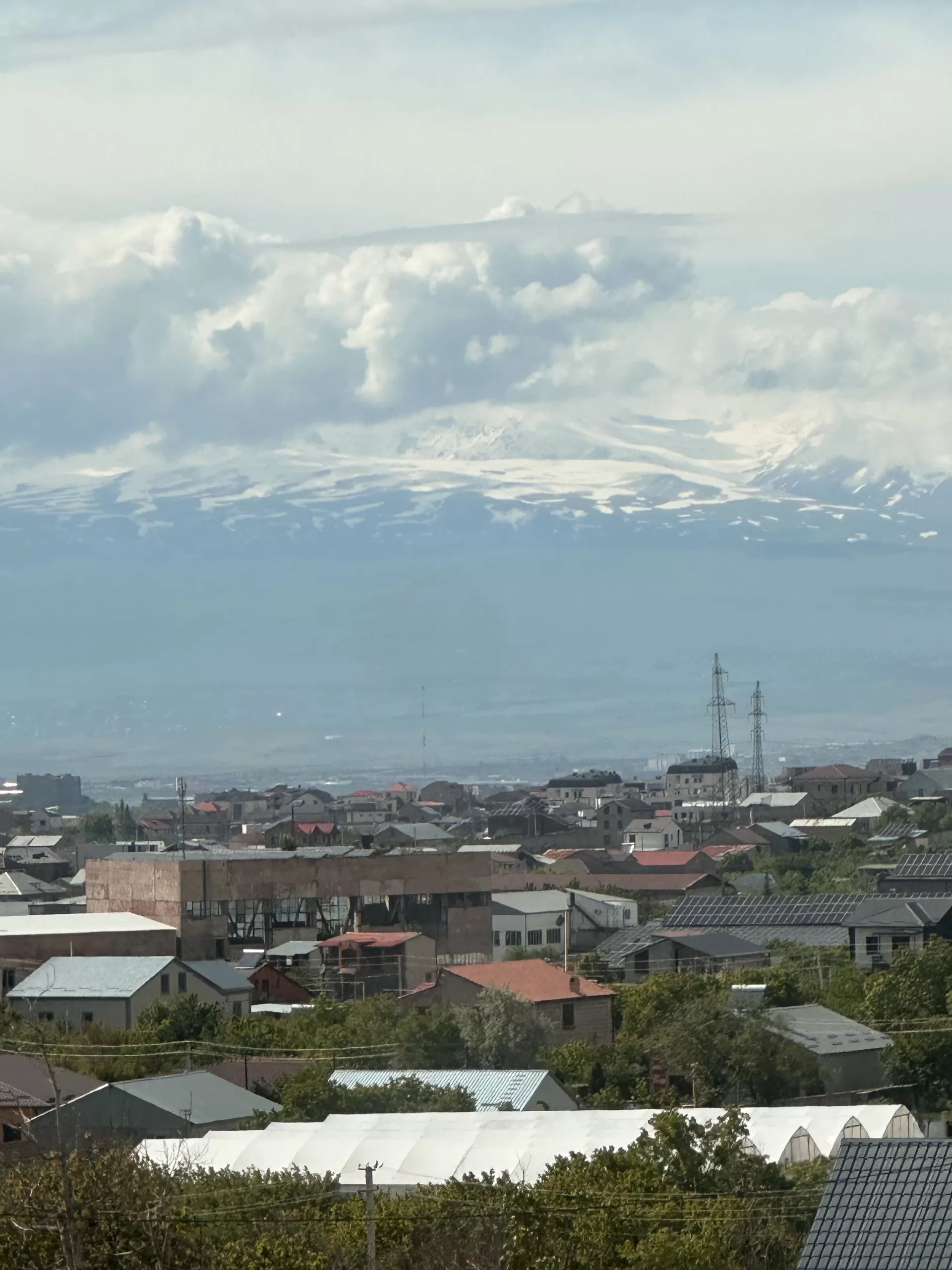 Vistas al Monte Ararat desde Ereván