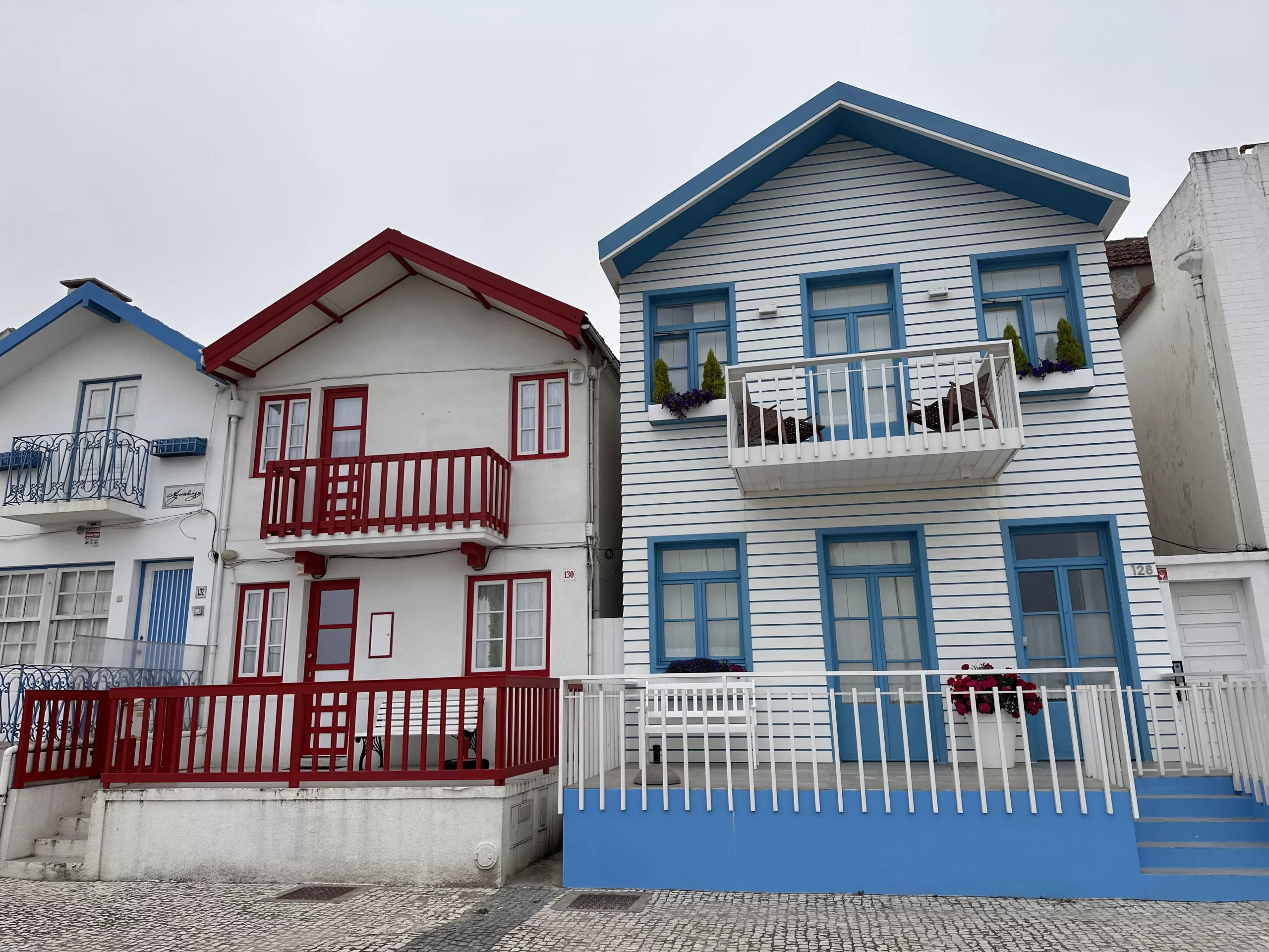 Casas típicas de la Nova Costa en Aveiro