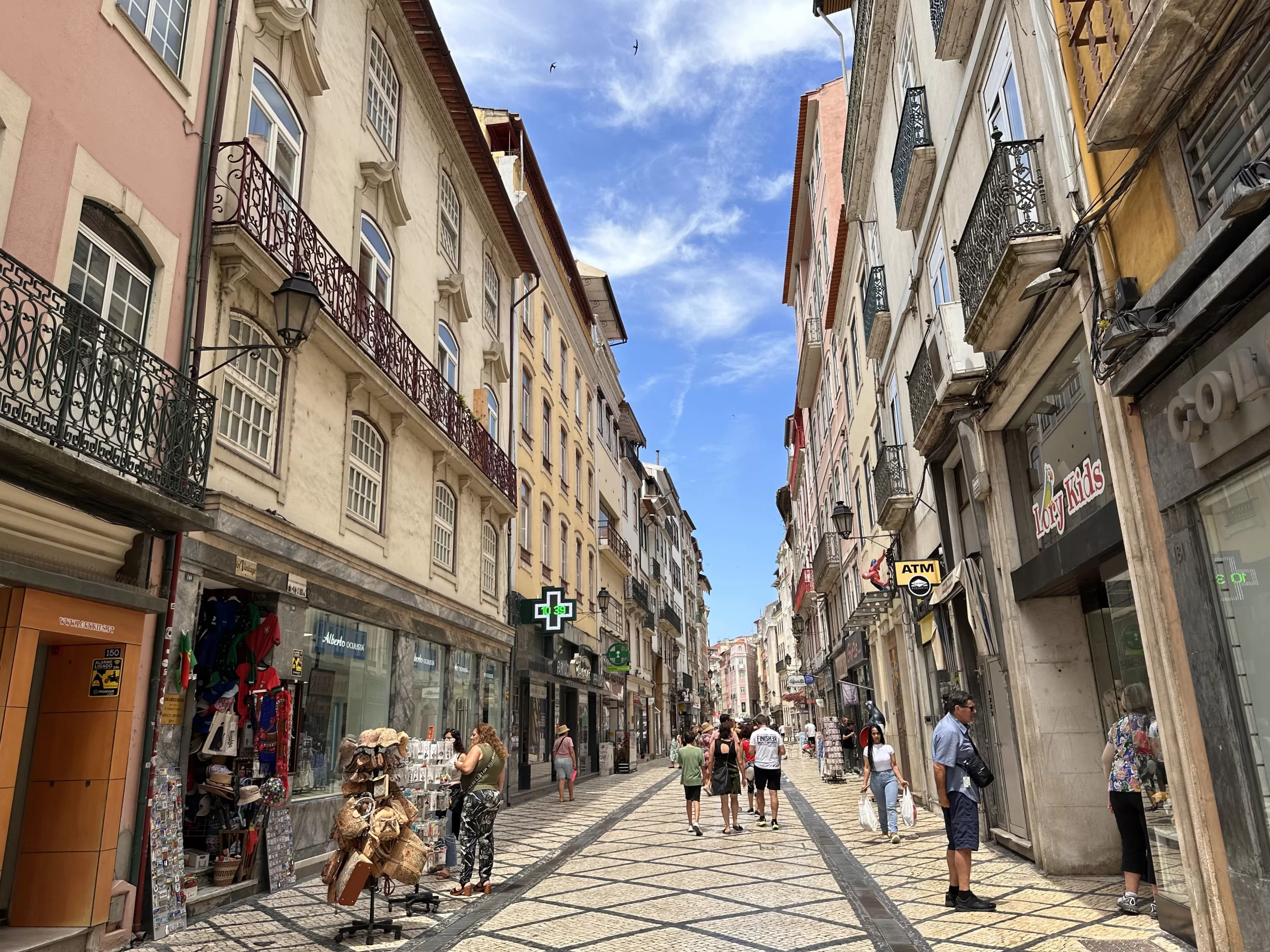 Rua Ferreira Borges en Coimbra