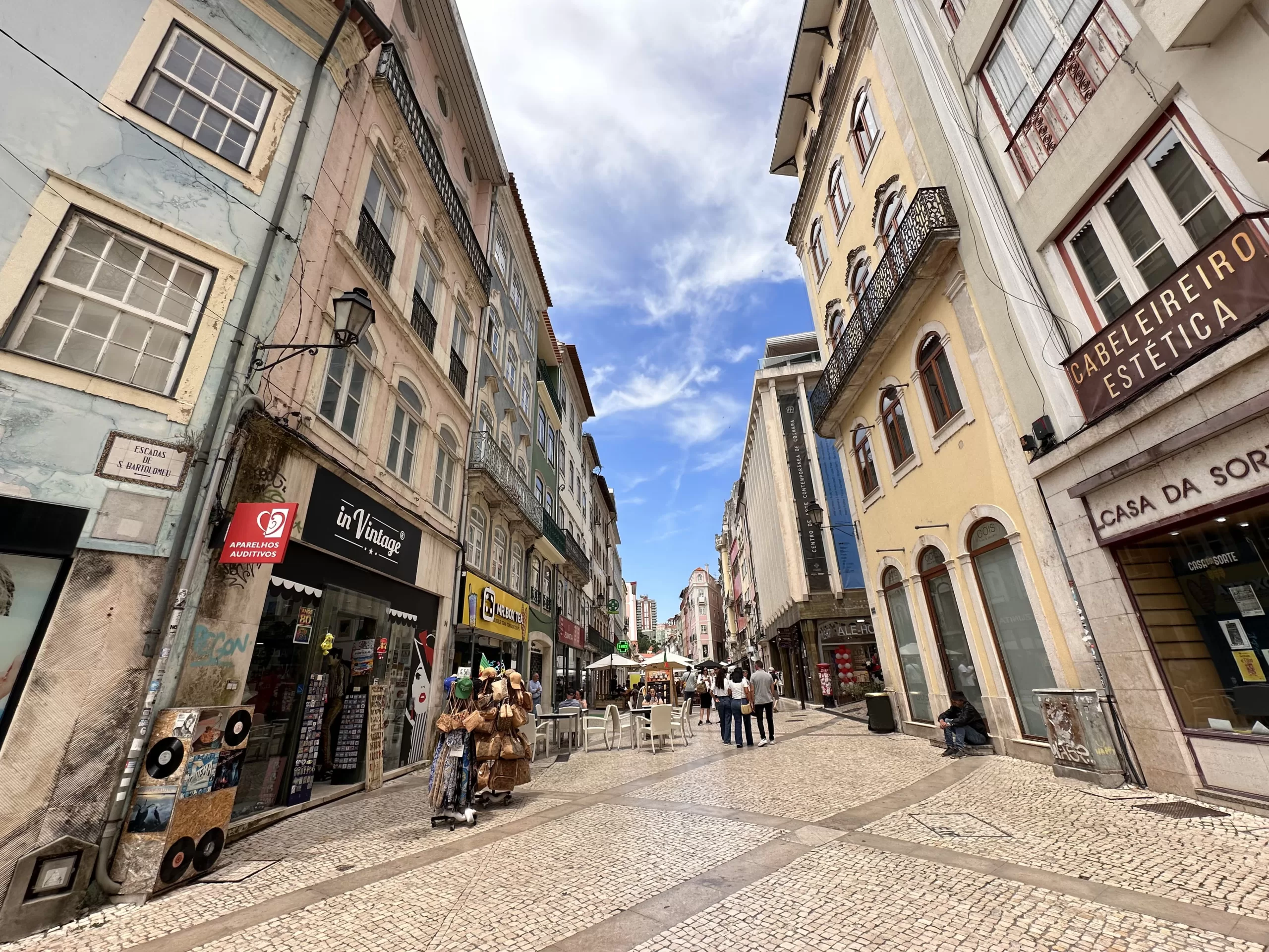 Calle Ferreira Borges en Coimbra