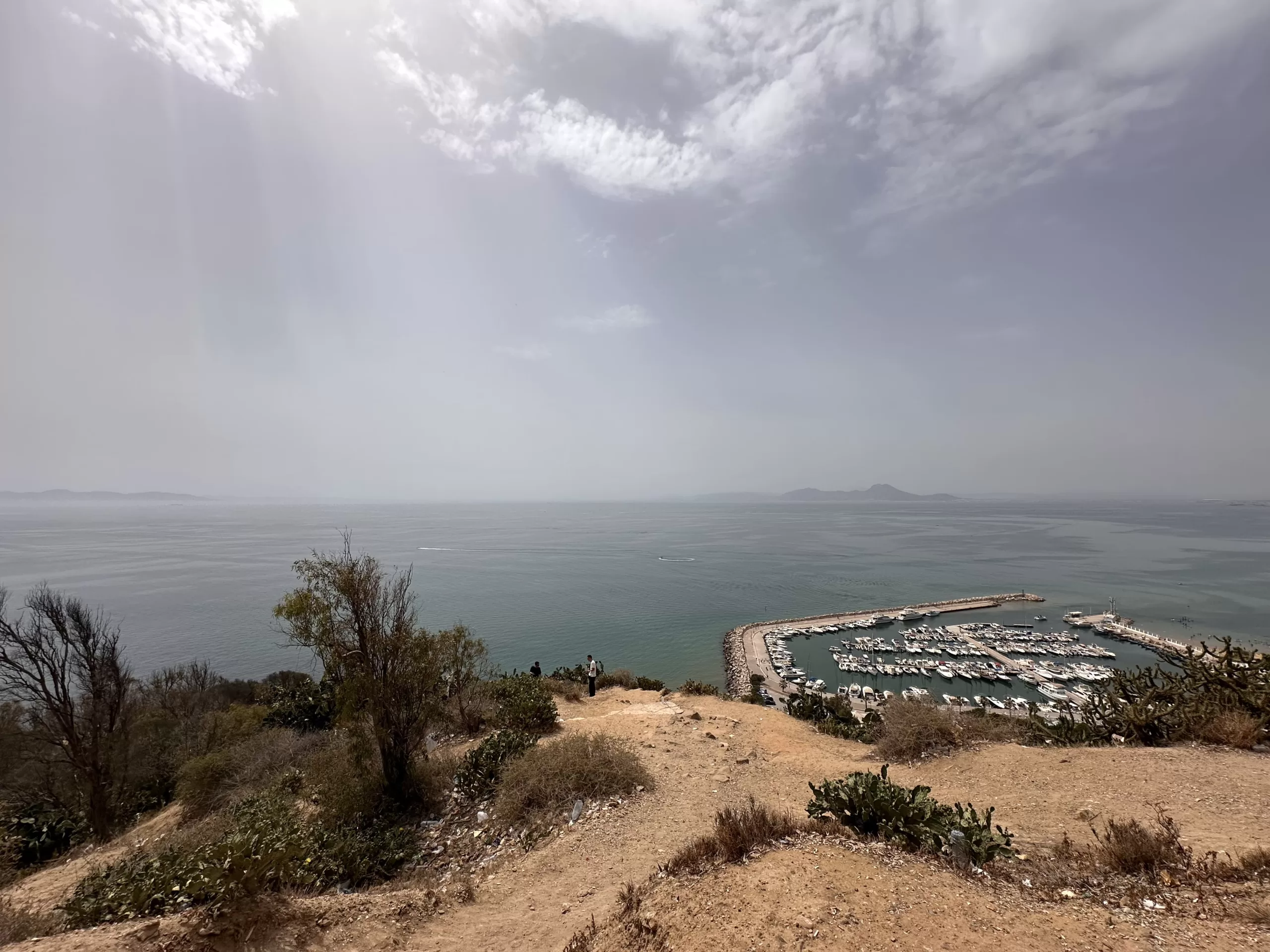 Vistas al Golfo de Túnez en Sidi Bou Said
