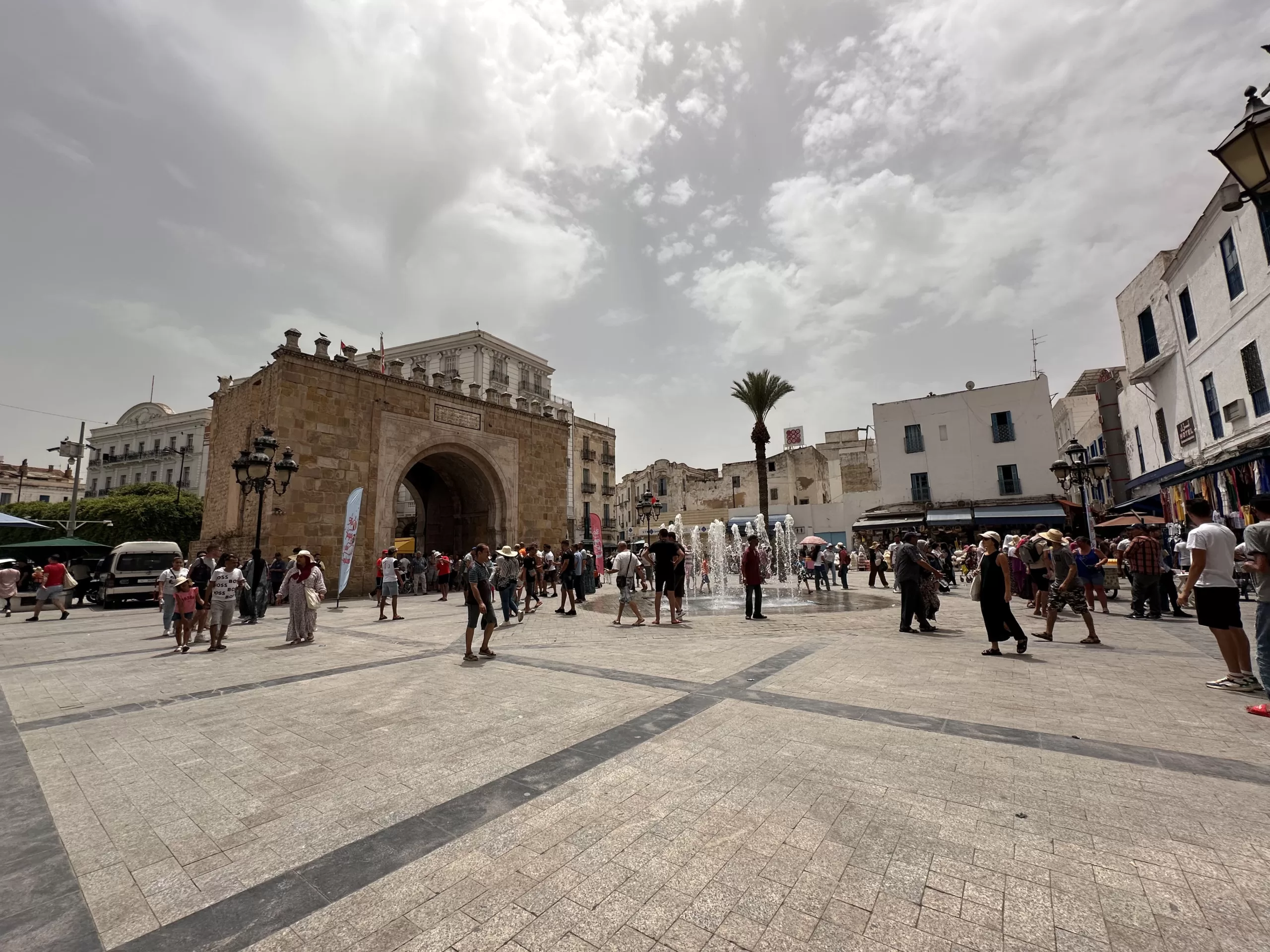 Plaza de la Victoria en la Ciudad de Túnez