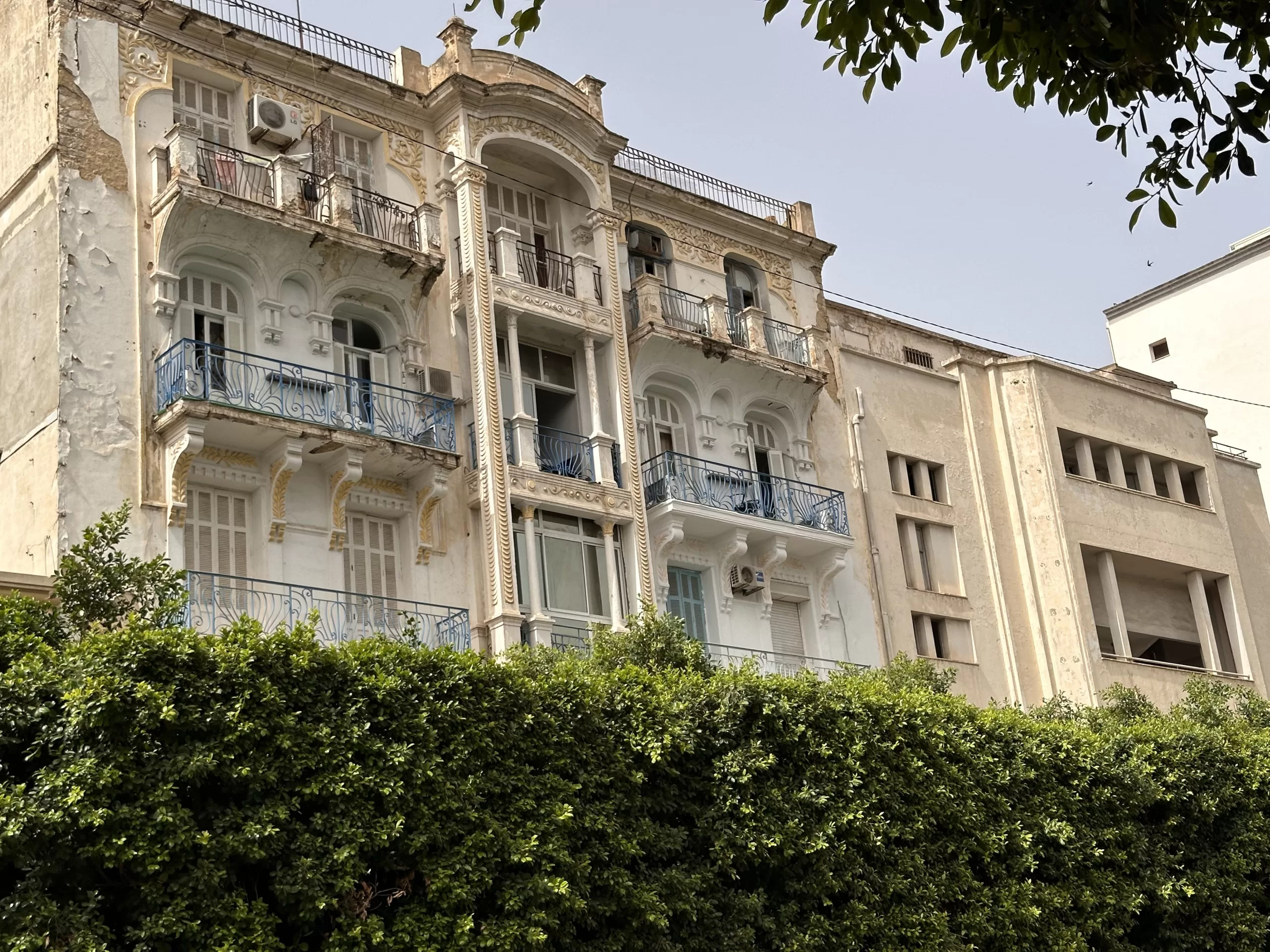 Edificios en la Ville Nouvelle en Túnez