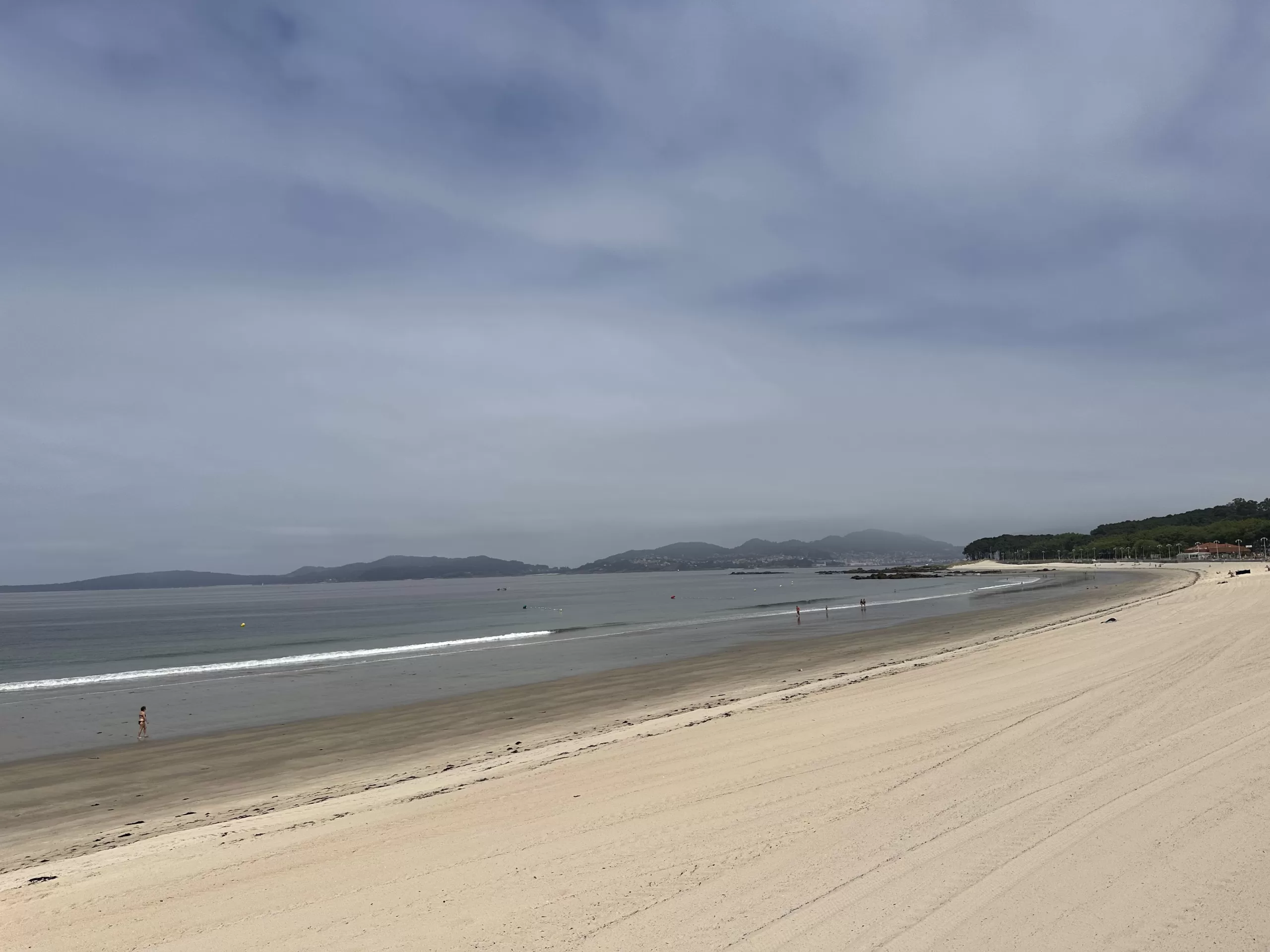 Vistas a la Playa Samil en Galicia