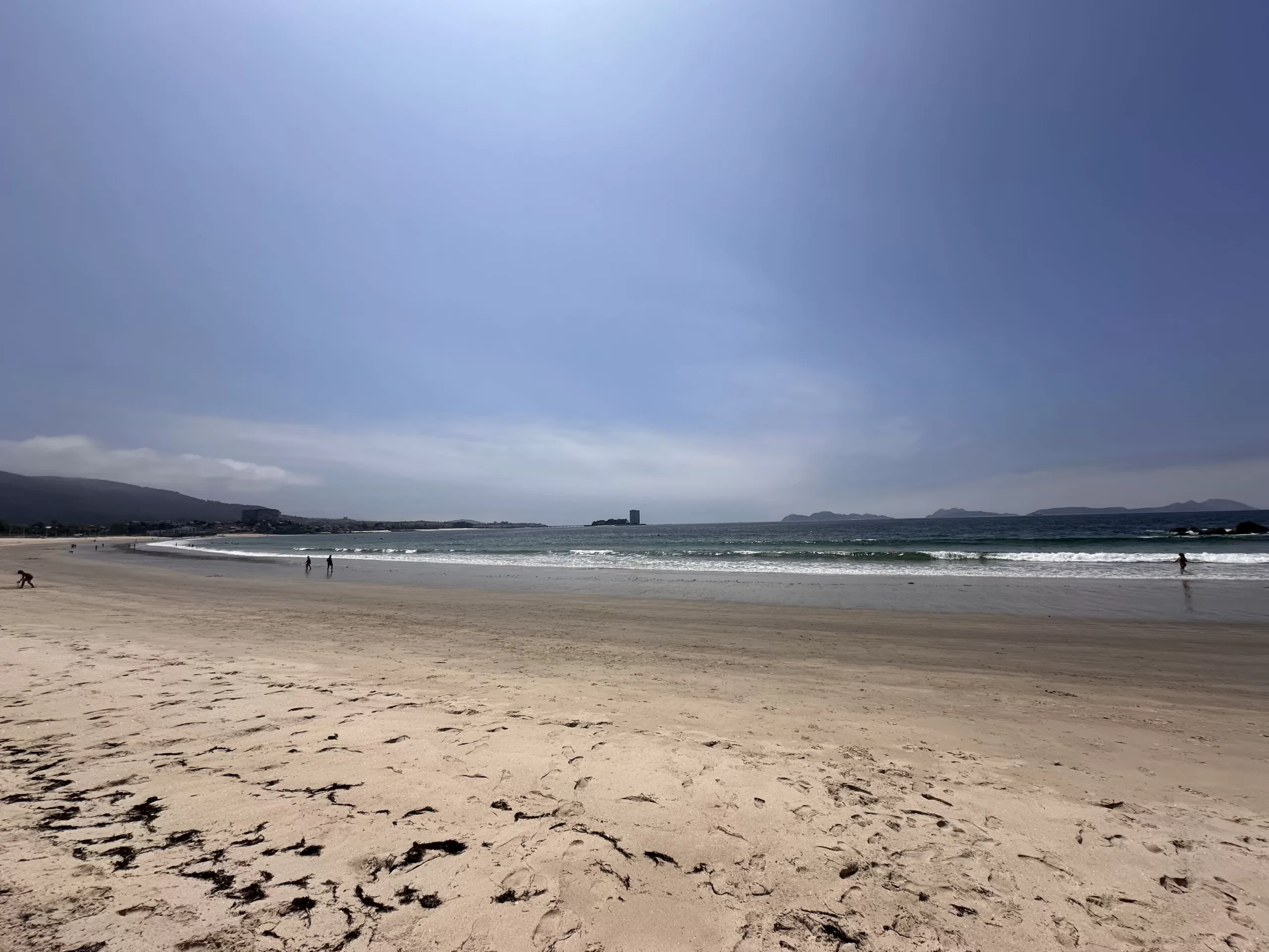 Playa Samil en Vigo, Galicia, España