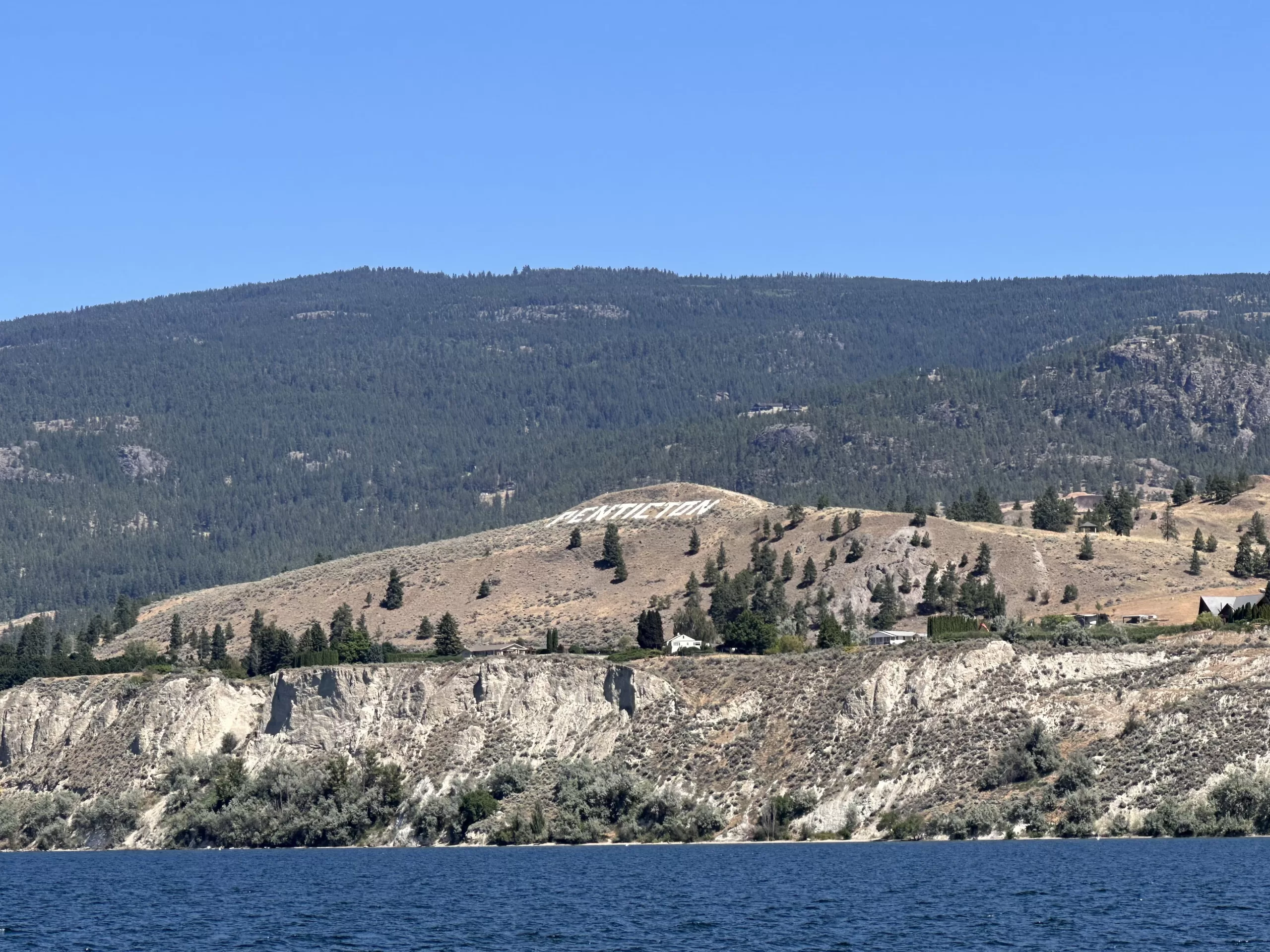Letras de Penticton en Canadá